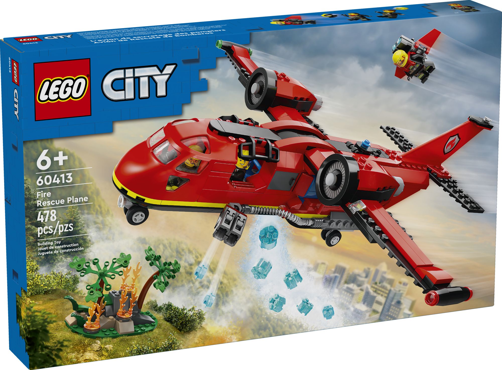 LEGO City Fire Rescue Plane 60413