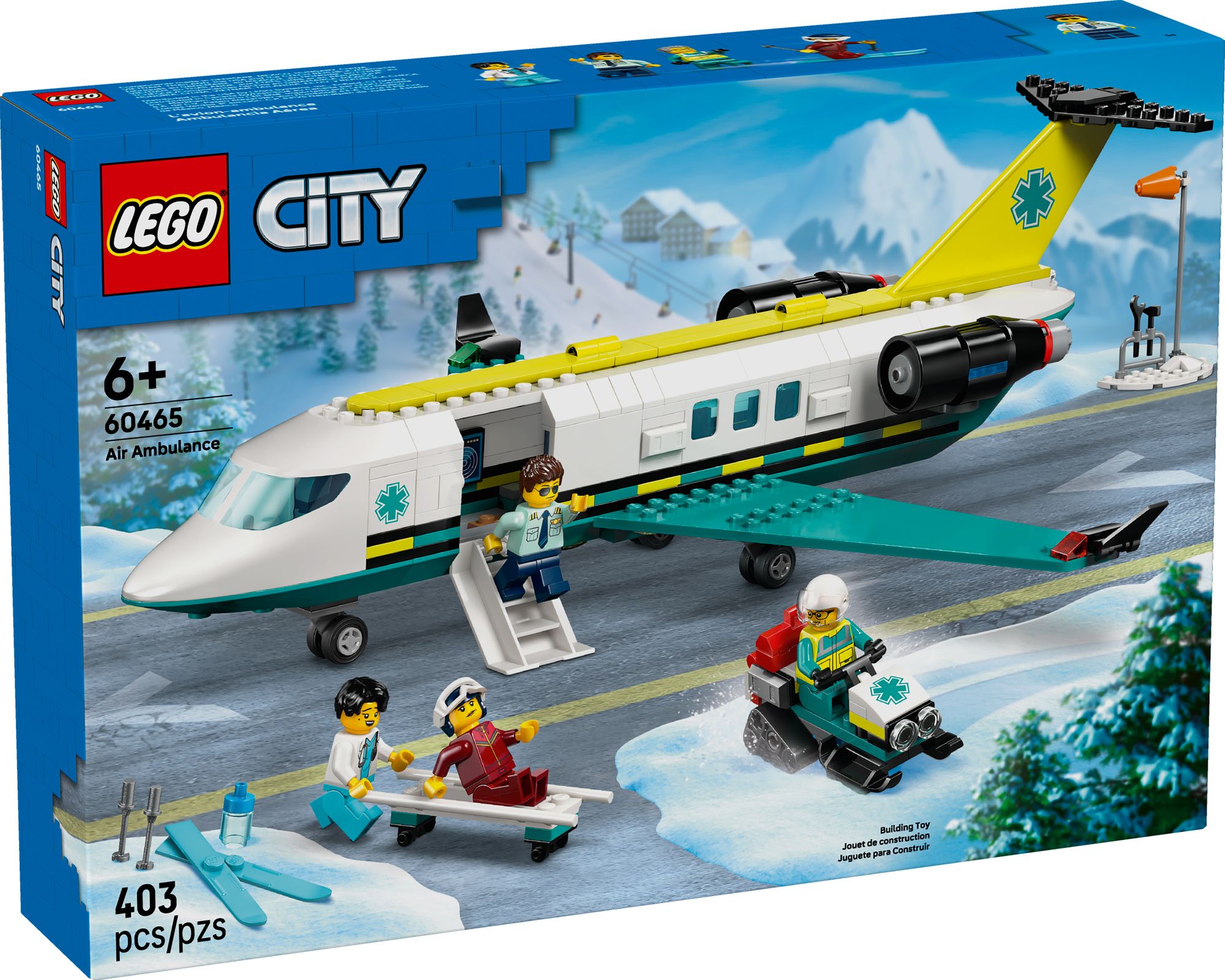 LEGO City Big Vehicles Emergency Air Ambulance Airplane 60465