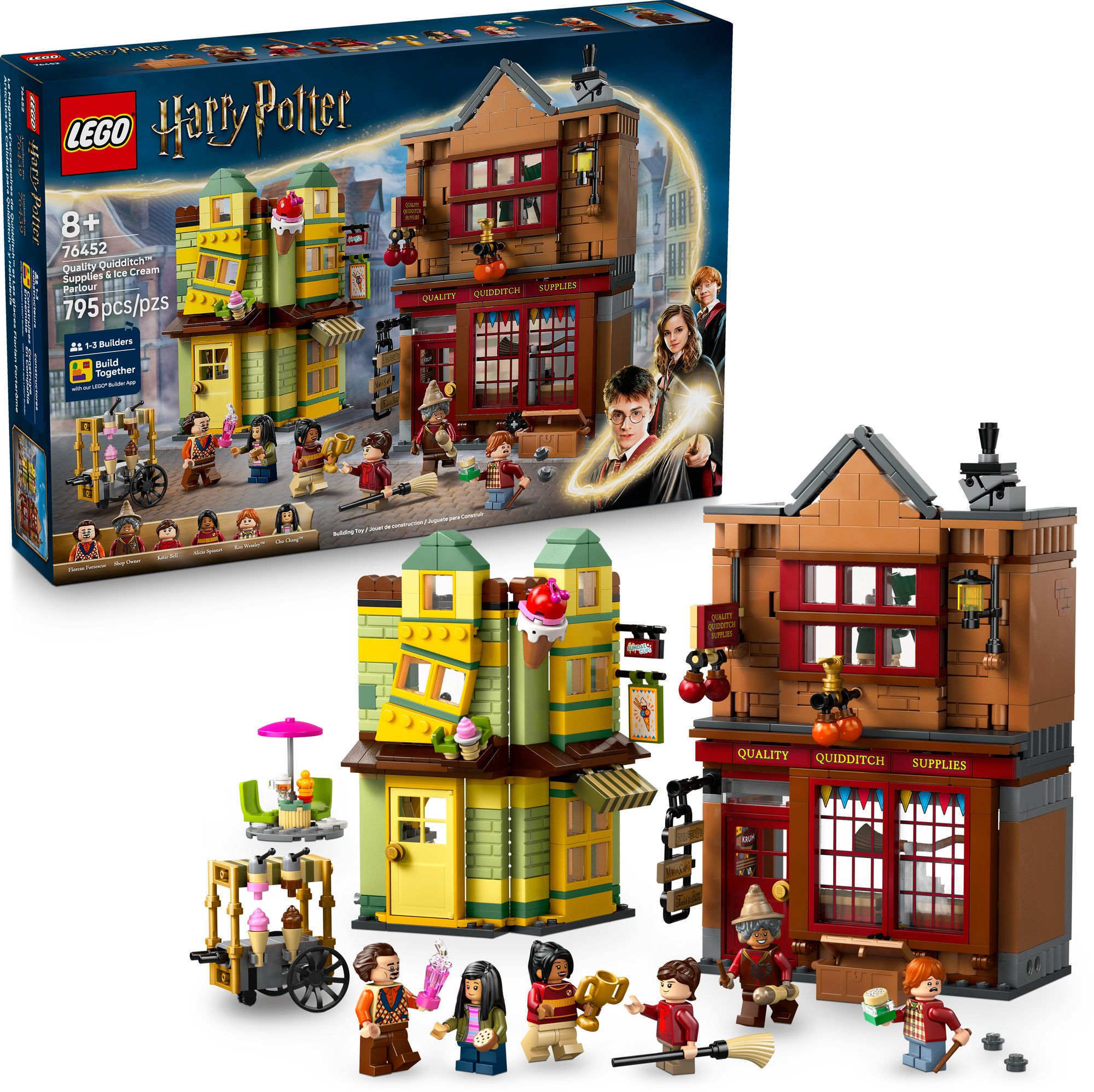 LEGO Harry Potter Quality Quidditch Supplies & Ice Cream Parlour 76452
