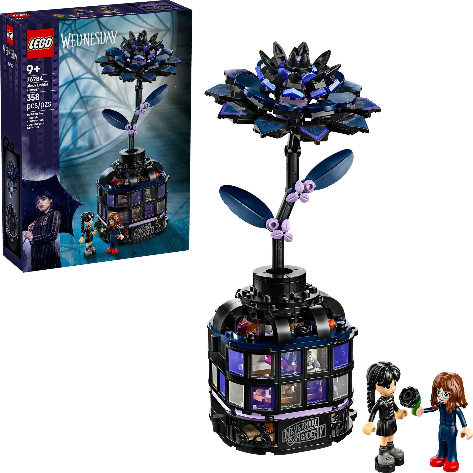 LEGO Wednesday Black Dahlia Flower 76784