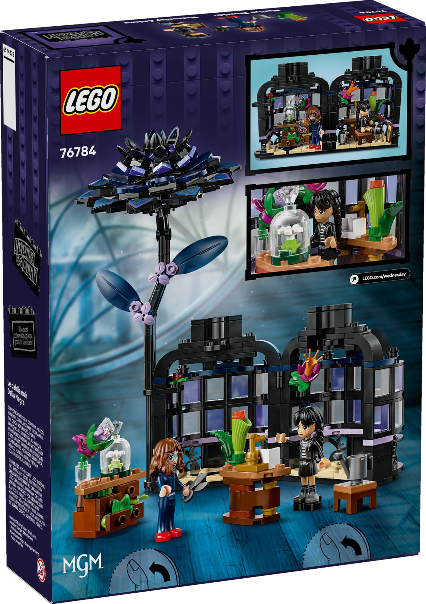LEGO Wednesday Black Dahlia Flower 76784