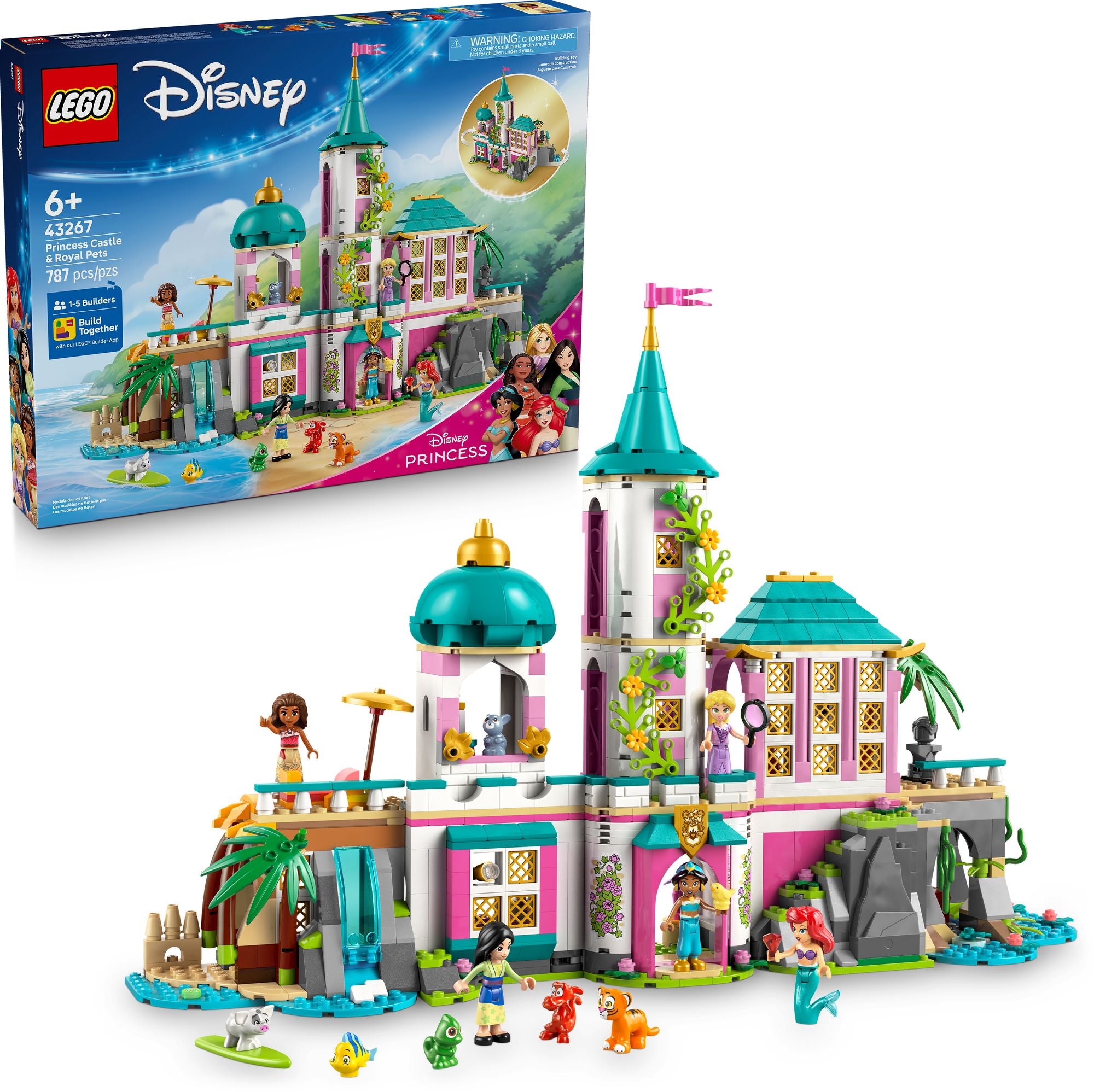 LEGO Disney Princess Princess Castle & Royal Pets 43267