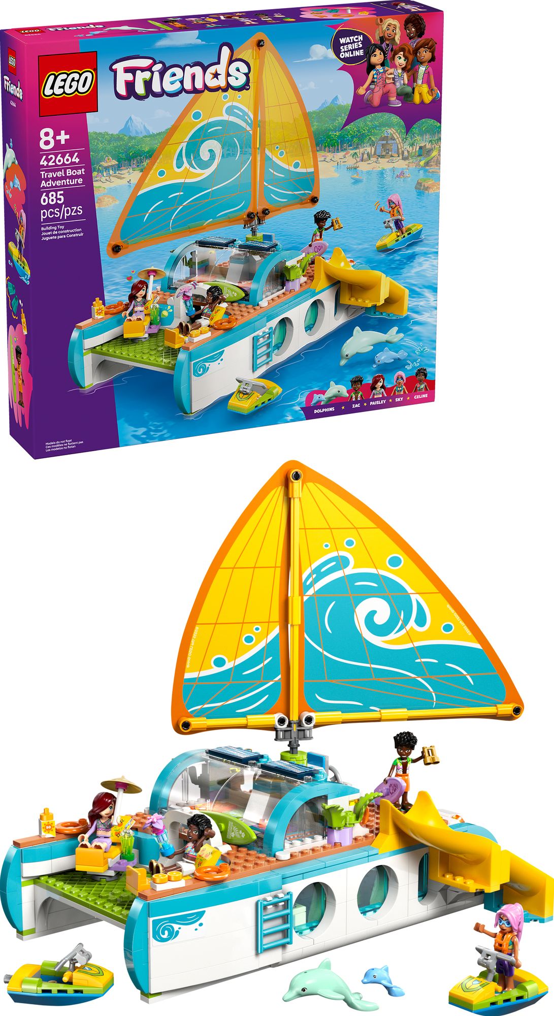 LEGO Friends Travel Boat Adventure 42664