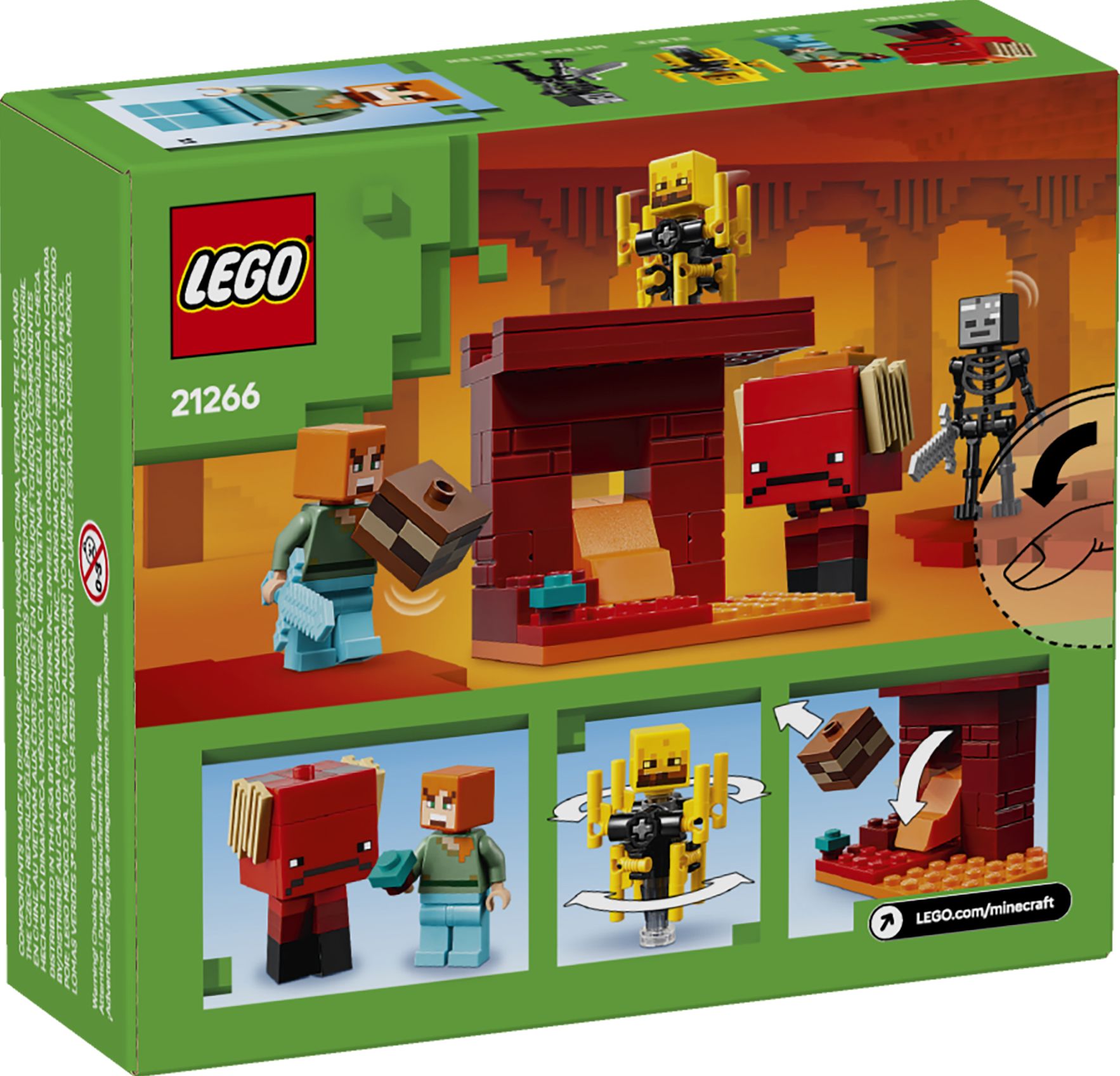 LEGO Minecraft The Nether Lava Battle 21266