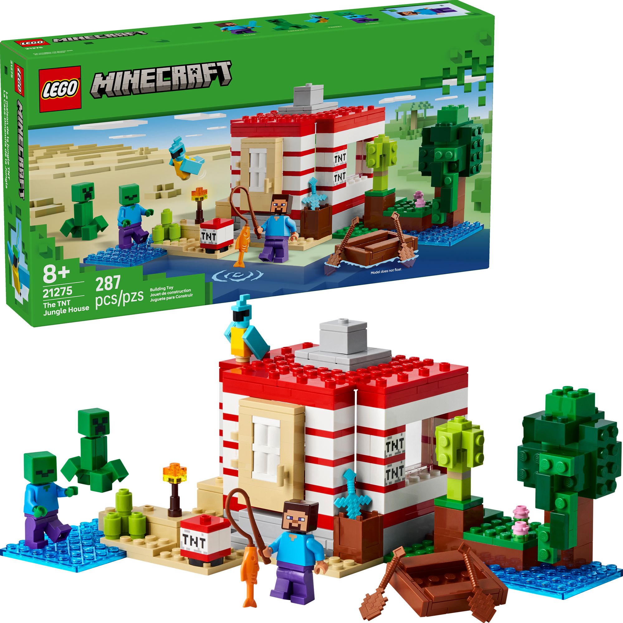LEGO Minecraft The TNT Jungle House 21275