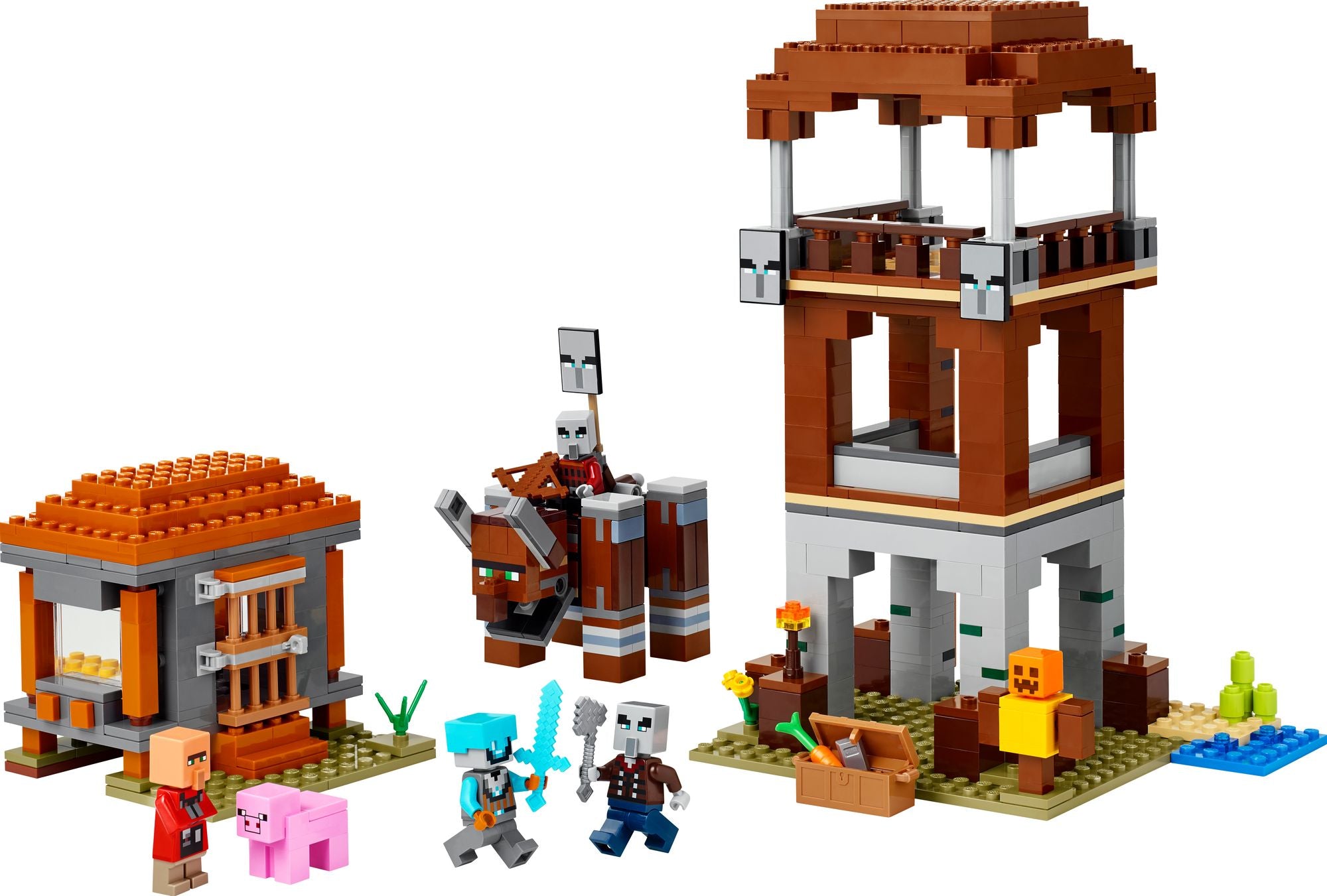 LEGO Minecraft The Pillager Outpost and Ravager 21278
