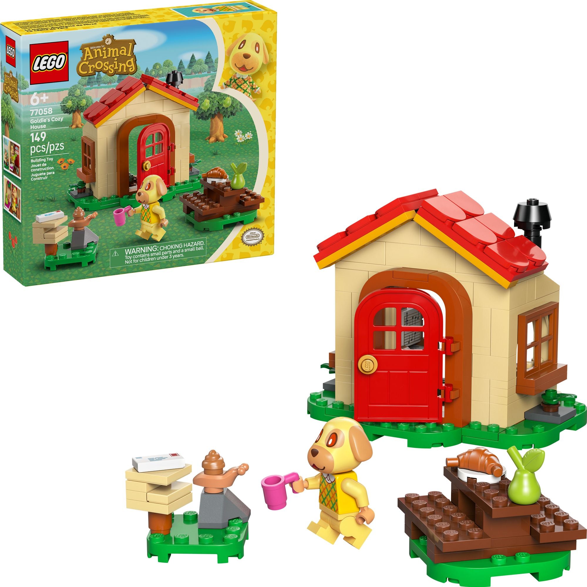 LEGO Animal Crossing Goldie's Cozy House 77058