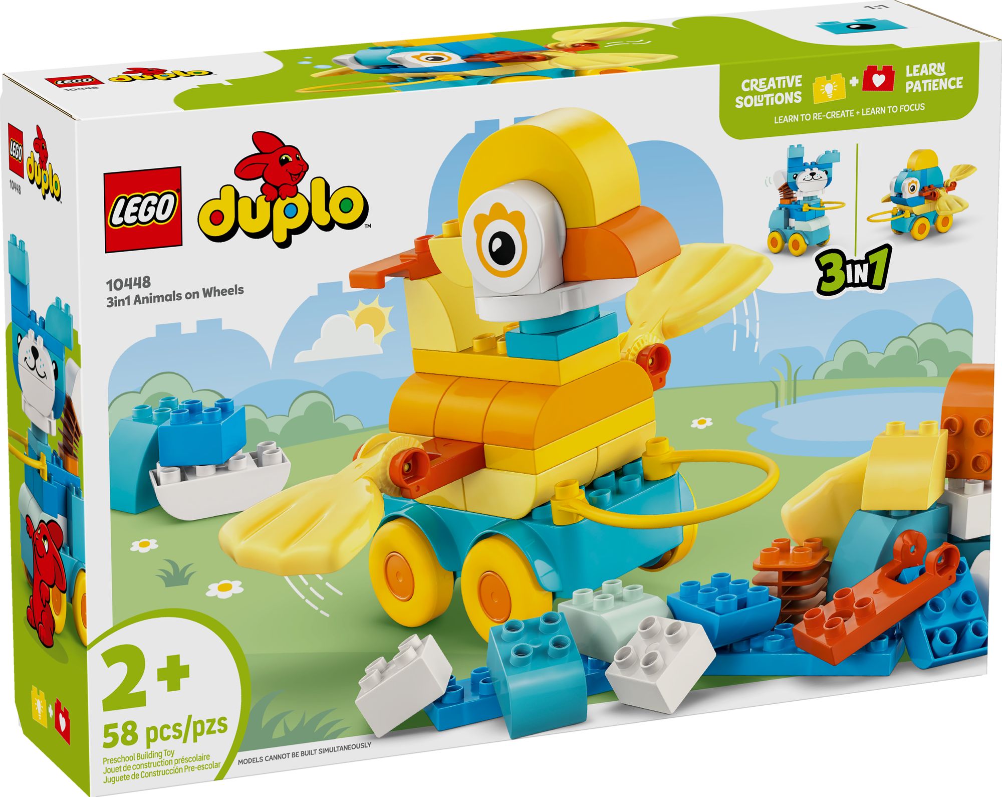 LEGO DUPLO Town 3in1 Animals on Wheels 10448
