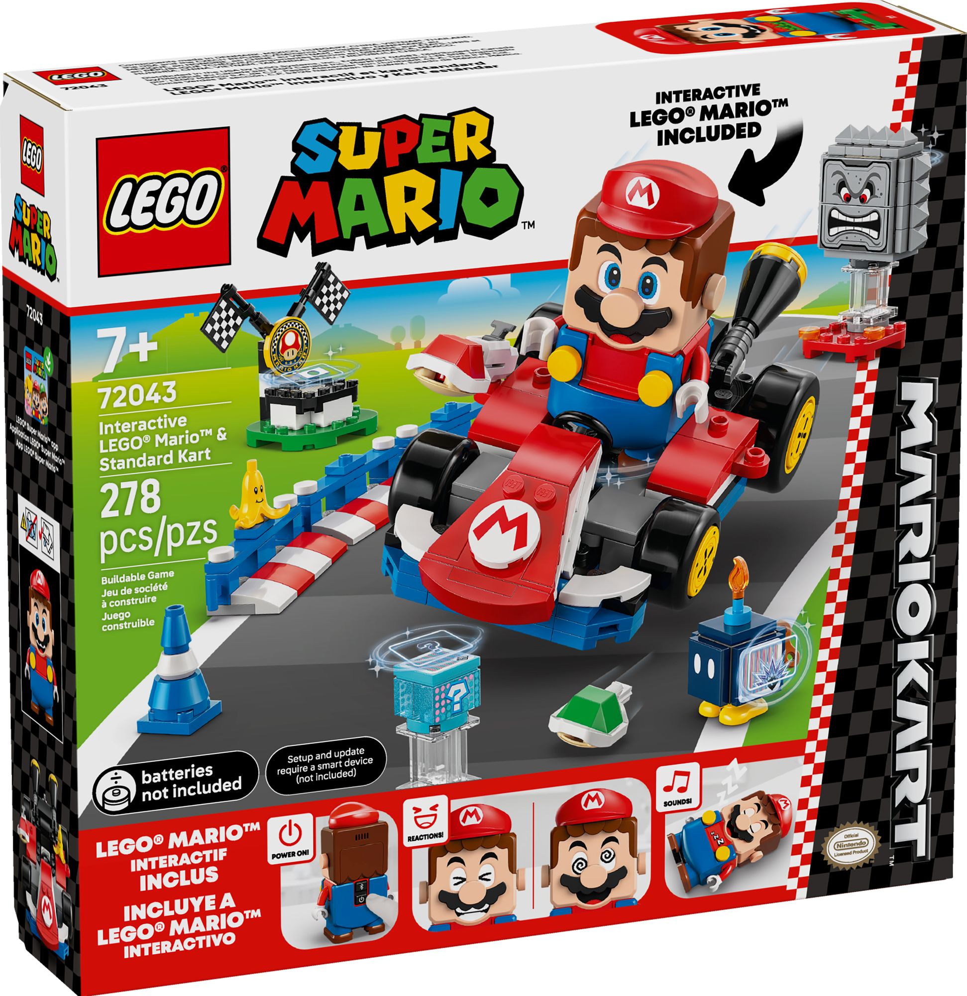 LEGO Super Mario Mario Kart Interactive LEGO? Mario? & Standard Kart 72043