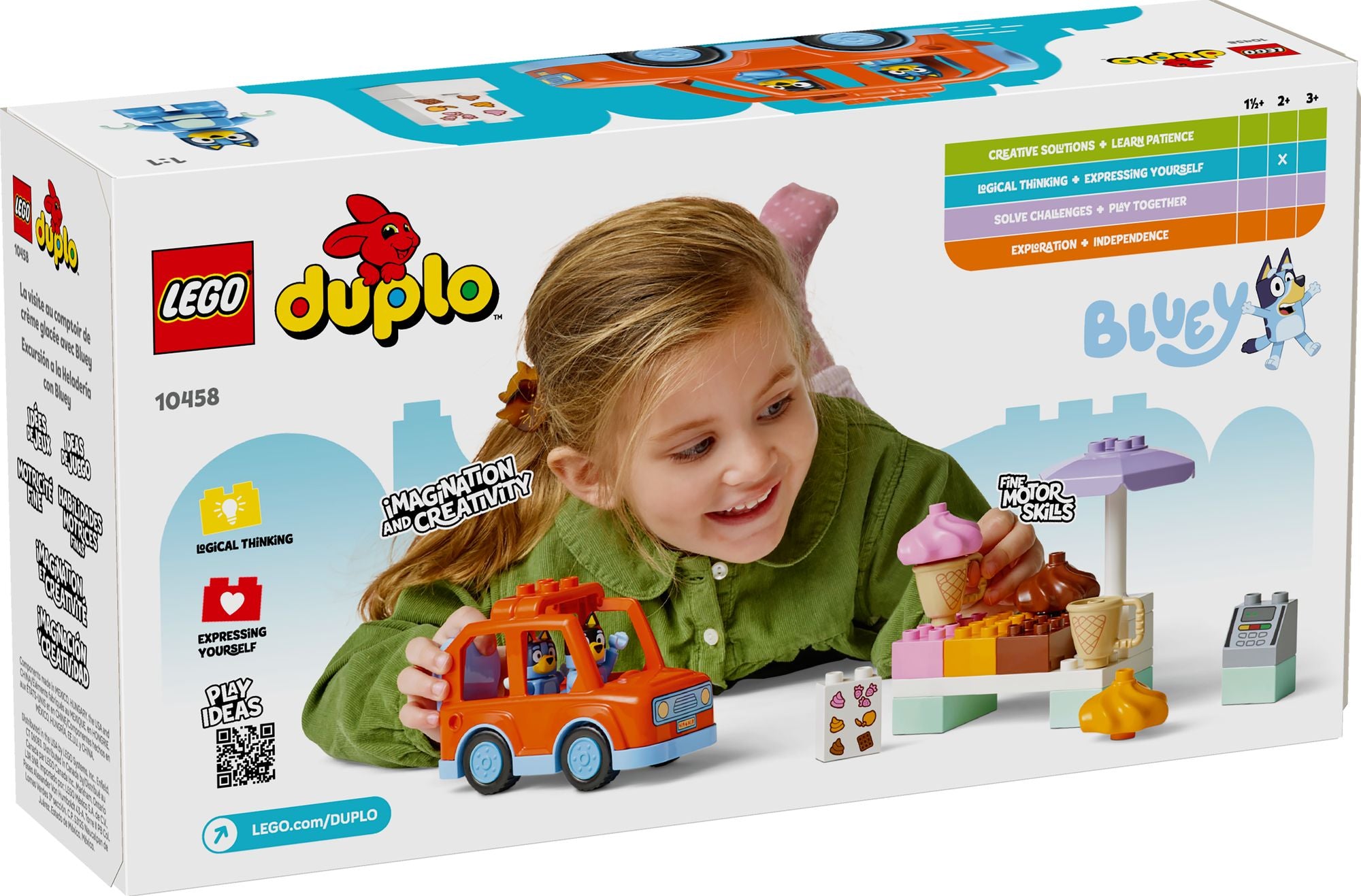 LEGO DUPLO Bluey Ice Cream Trip with Bluey 10458