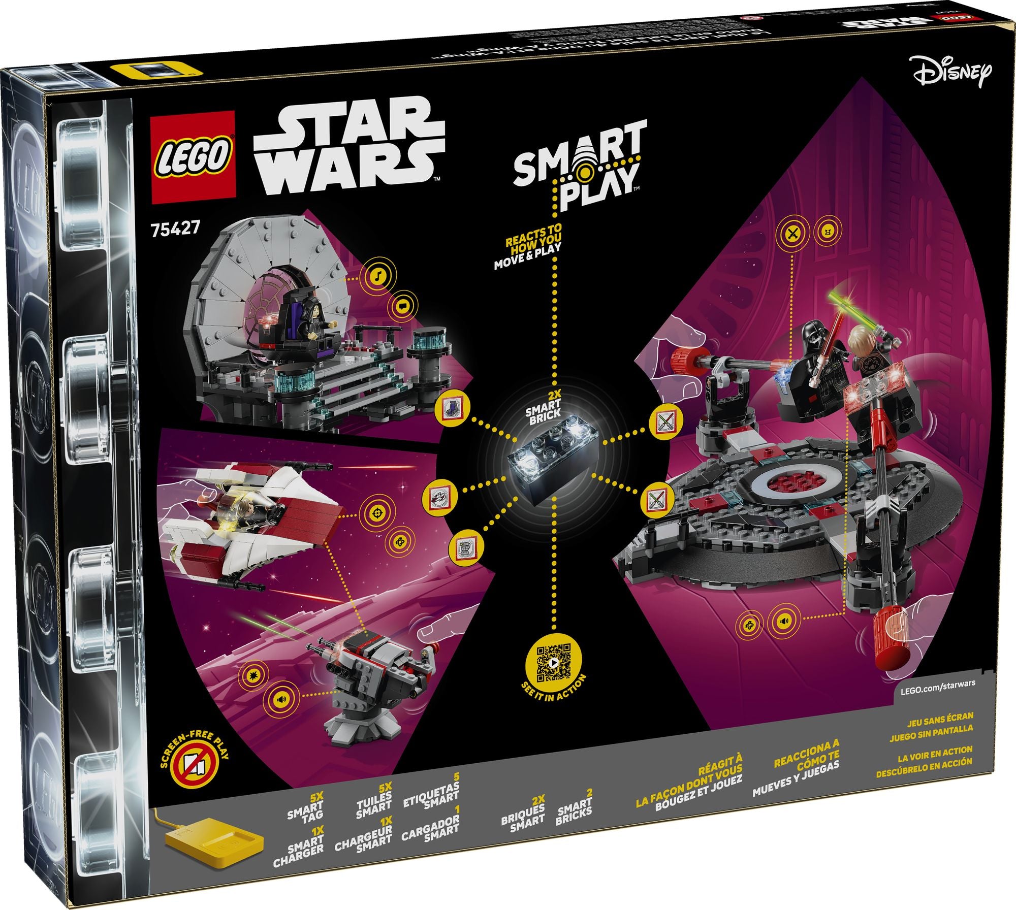 LEGO Star Wars SMART Play: Throne Room Duel & A-Wing 75427