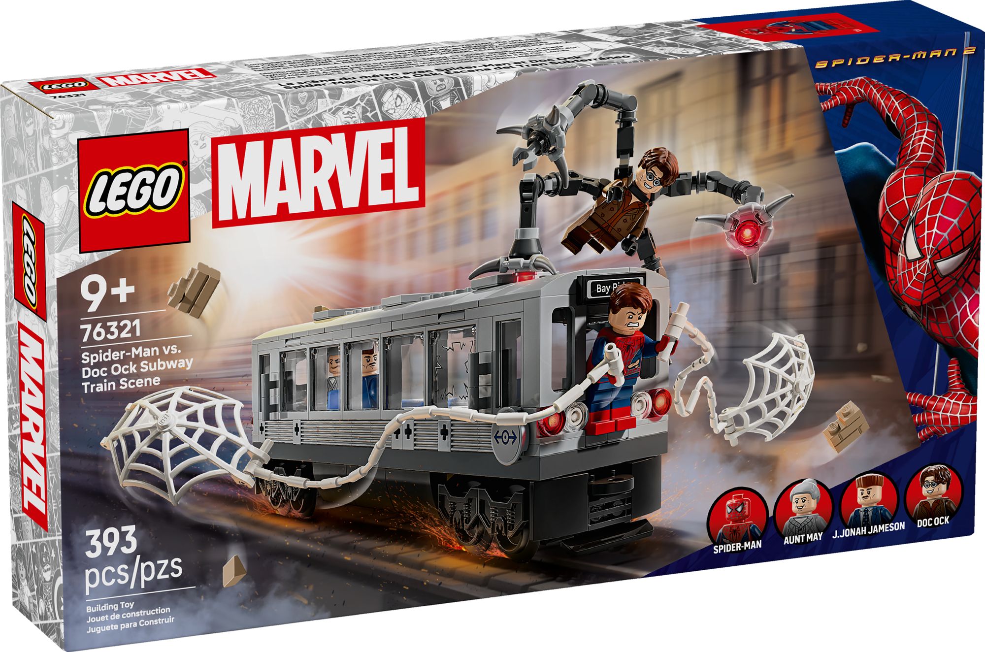LEGO Super Heroes Marvel Spider-Man vs. Doc Ock Subway Train Scene 76321
