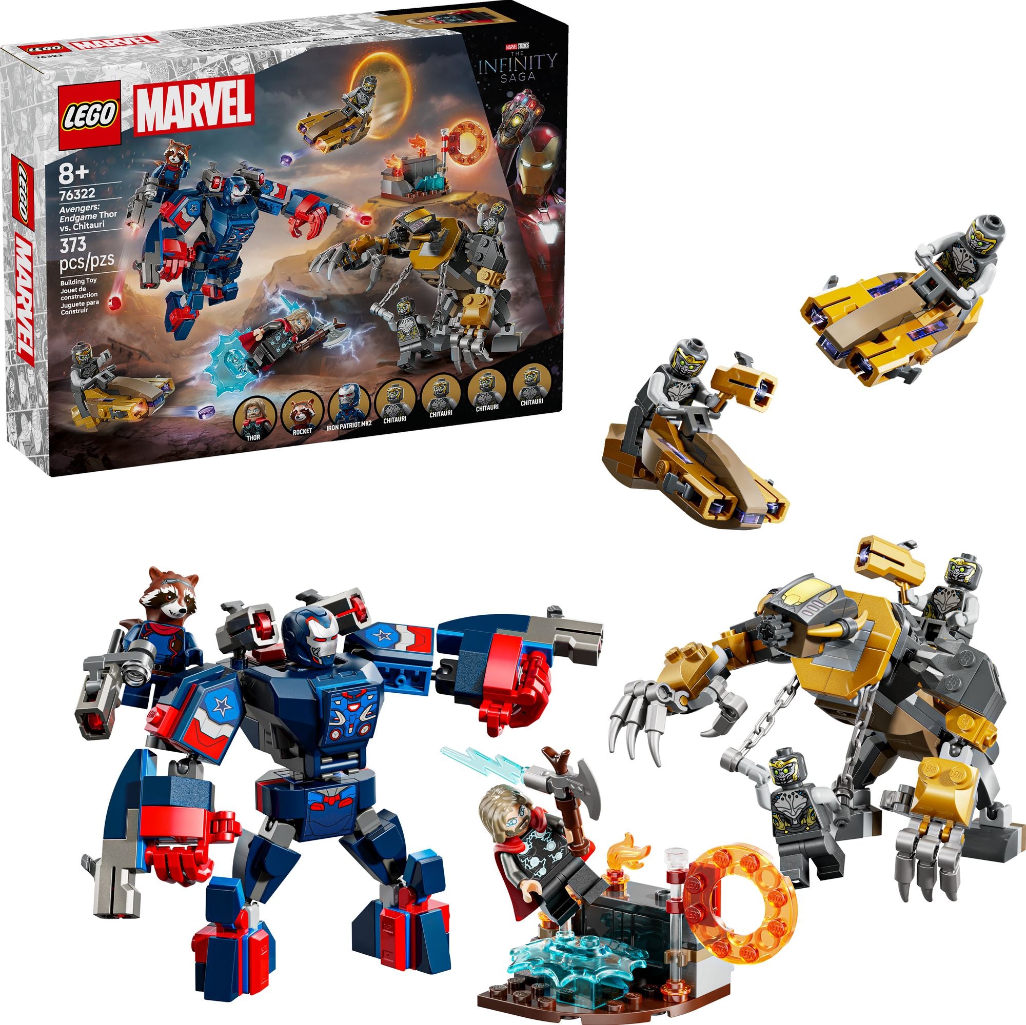LEGO Super Heroes Marvel Avengers: Endgame Thor vs. Chitauri 76322