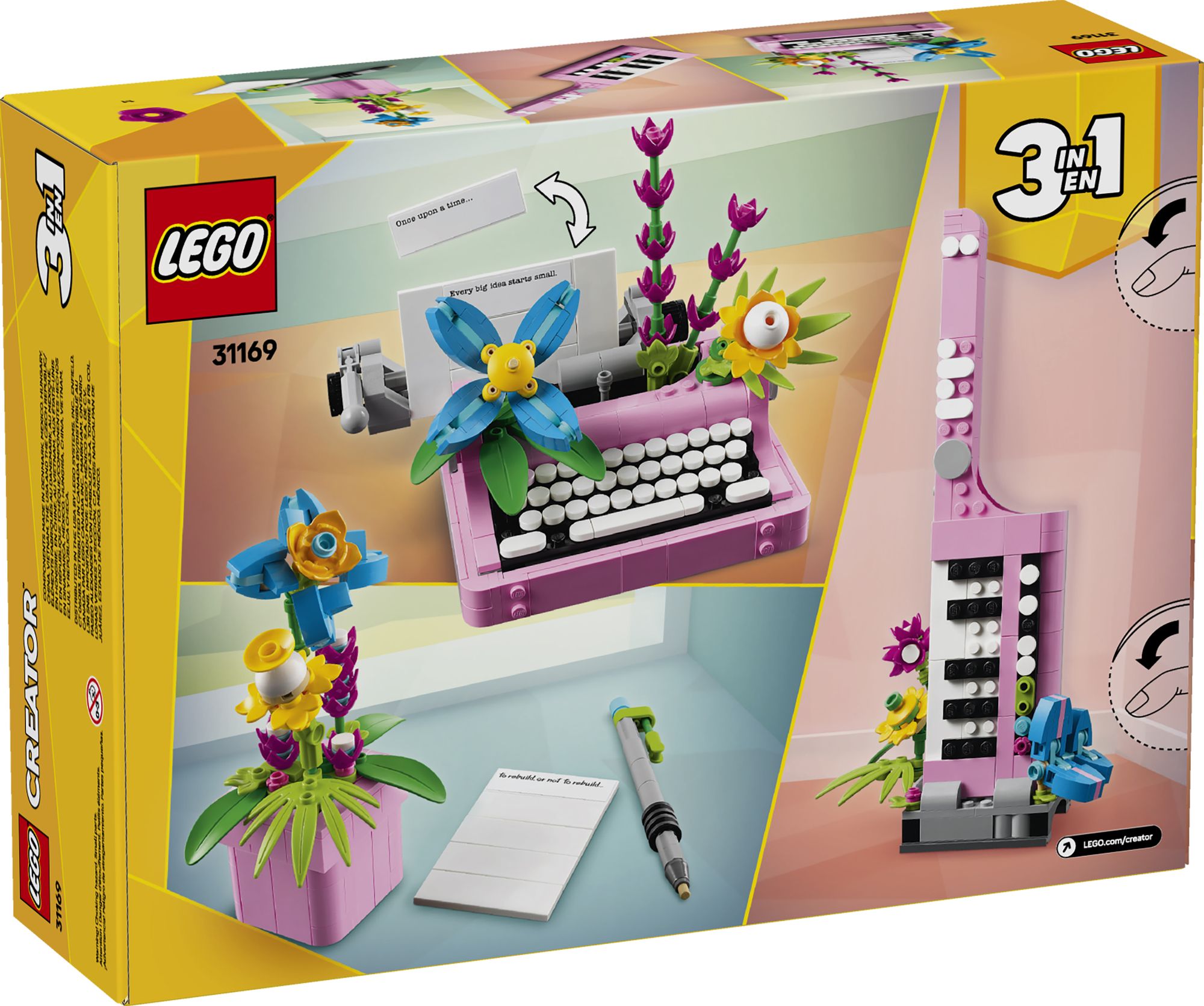 LEGO Creator Typewriter with Flowers 31169