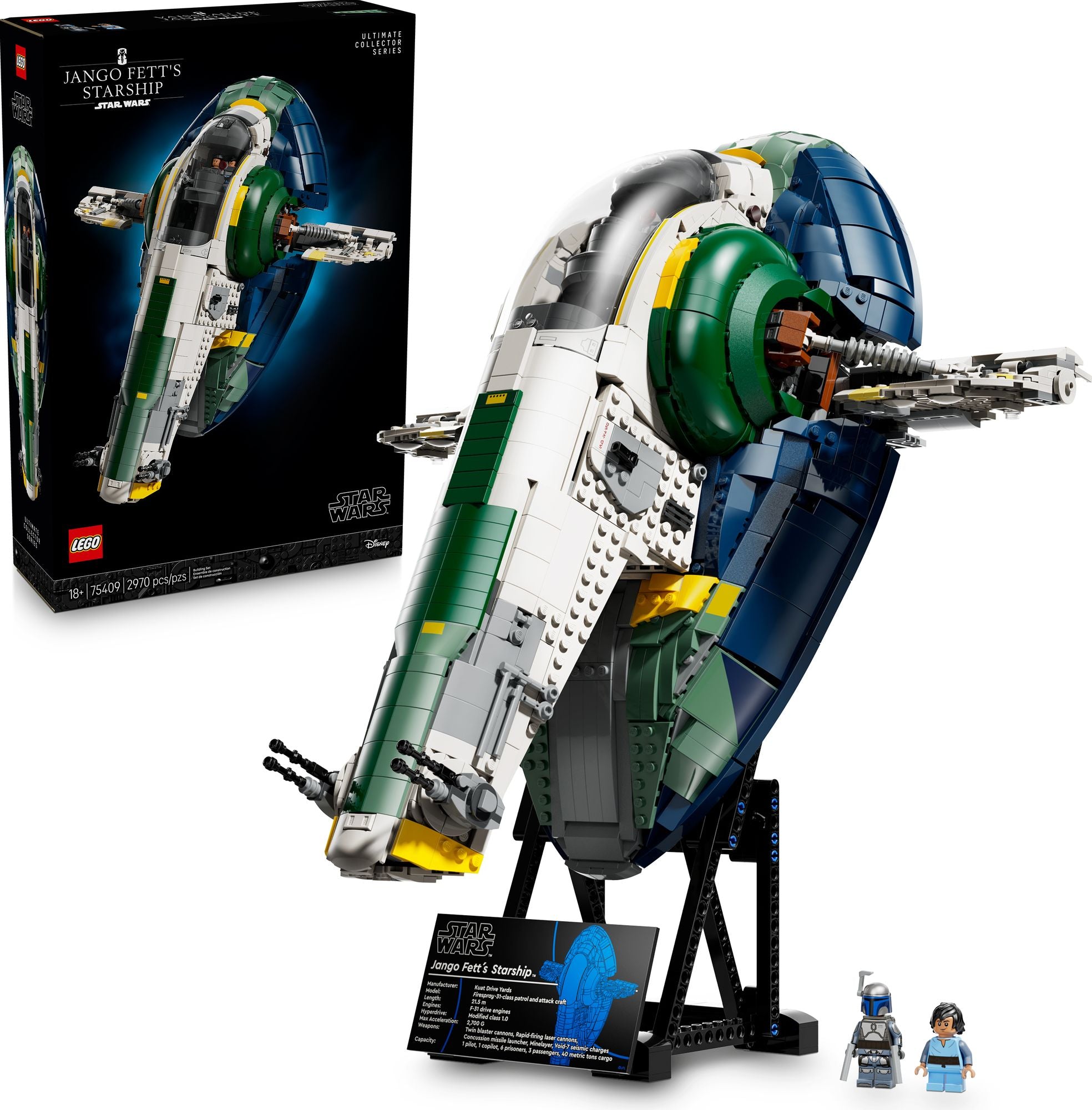 LEGO Star Wars Jango Fett's Firespray-Class Starship 75409