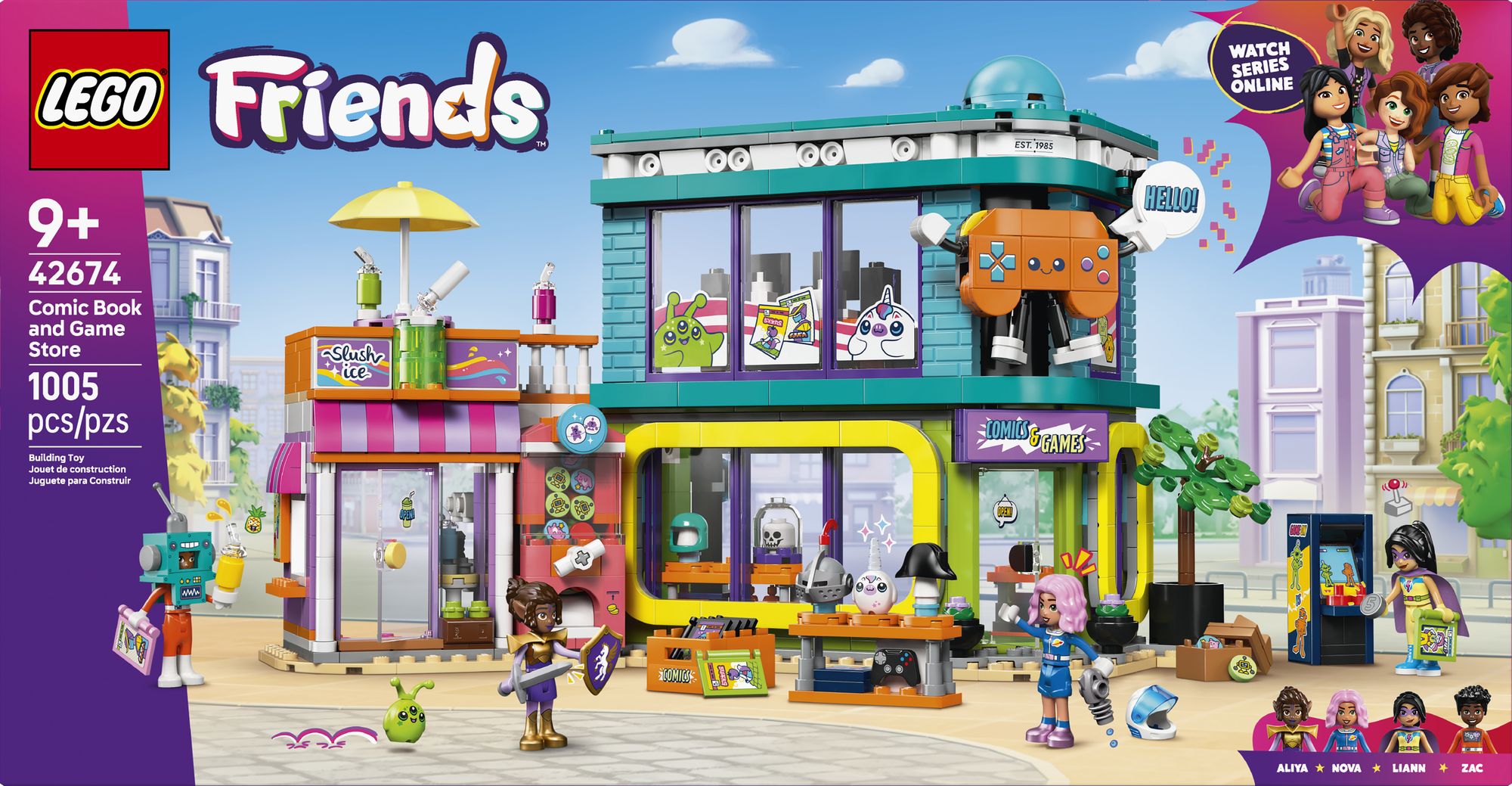 LEGO Friends Comic Book and Game Store 42674