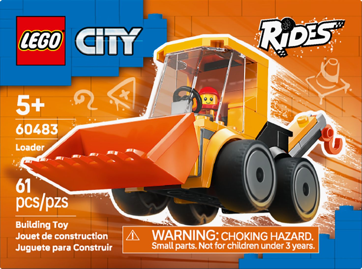 LEGO City Brick Rides Construction Loader 60483