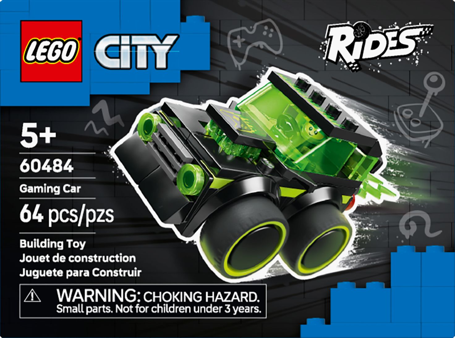 LEGO City Brick Rides Gaming Race Car 60484