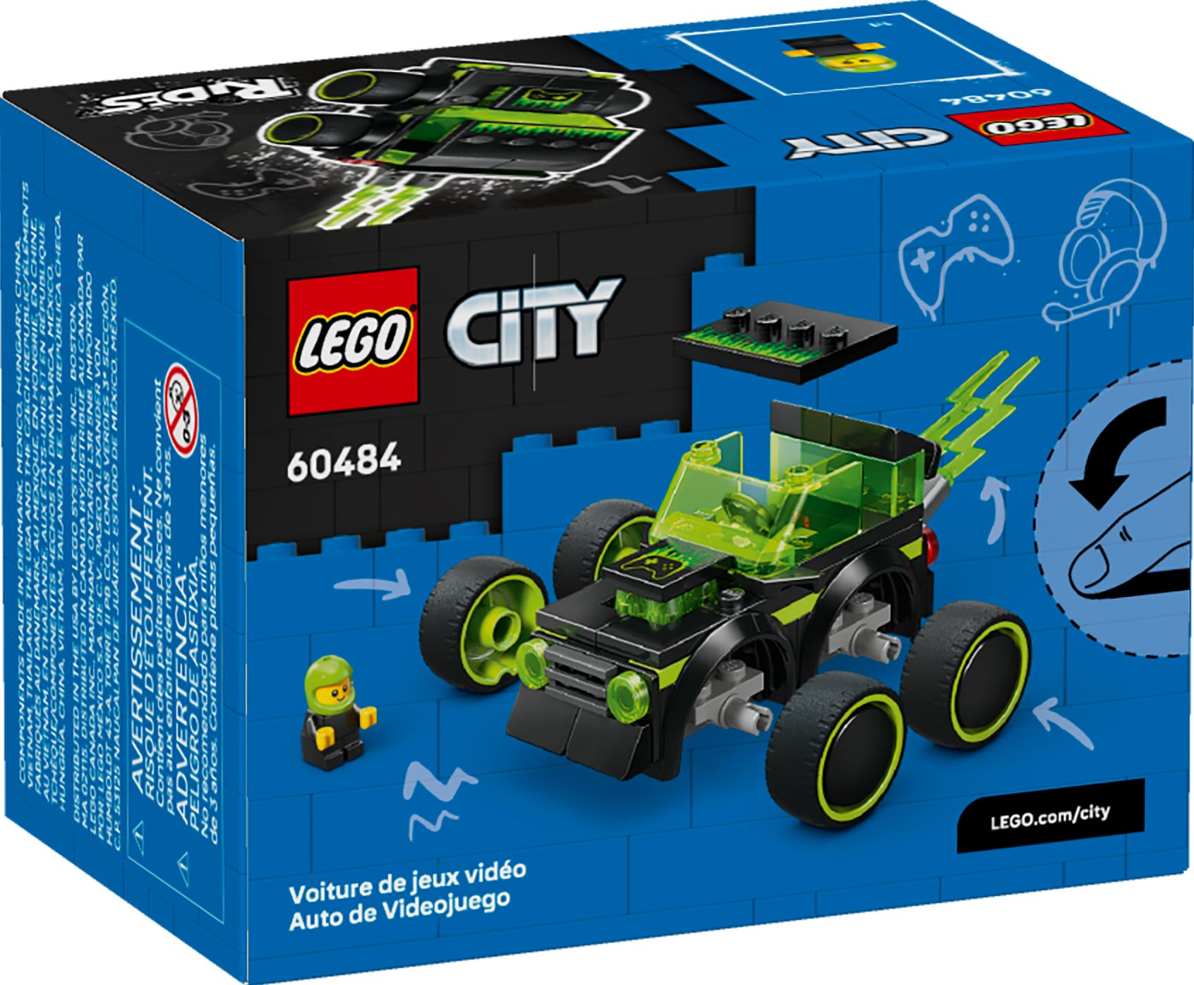 LEGO City Brick Rides Gaming Race Car 60484
