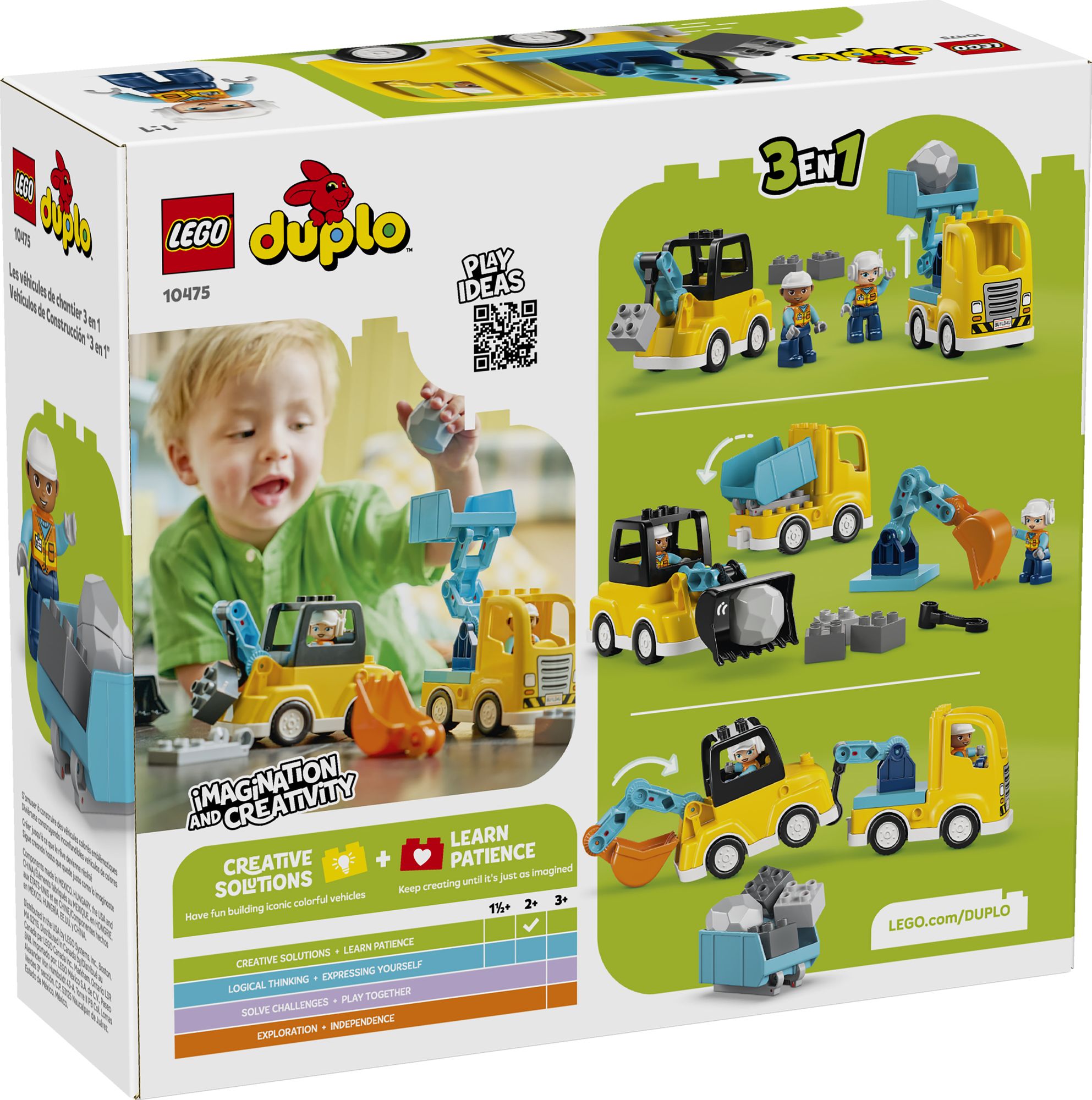 LEGO DUPLO Town 3 in 1 Construction Vehicles 10475