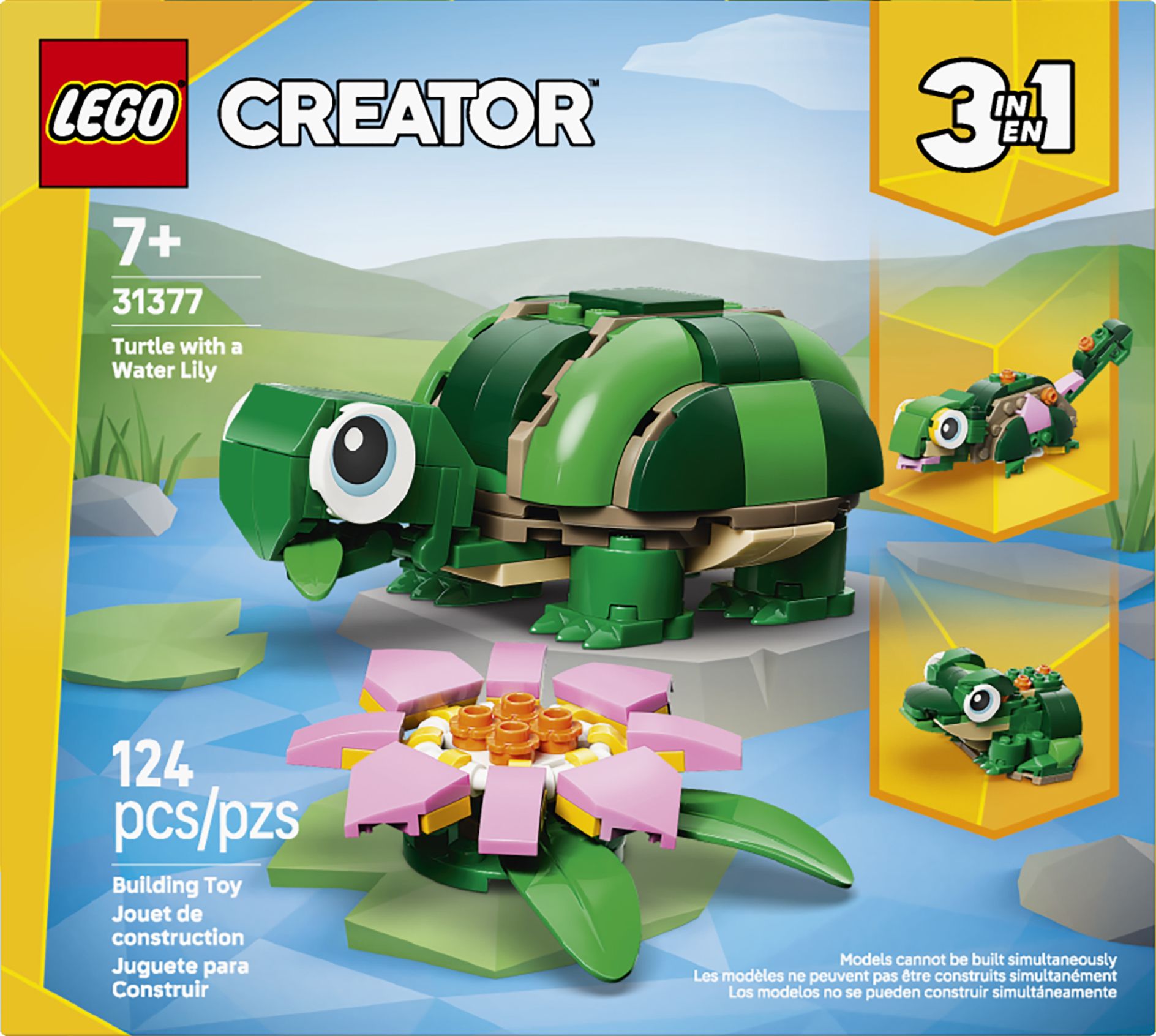 LEGO Creator Turtle with a Water Lily Flower 31377