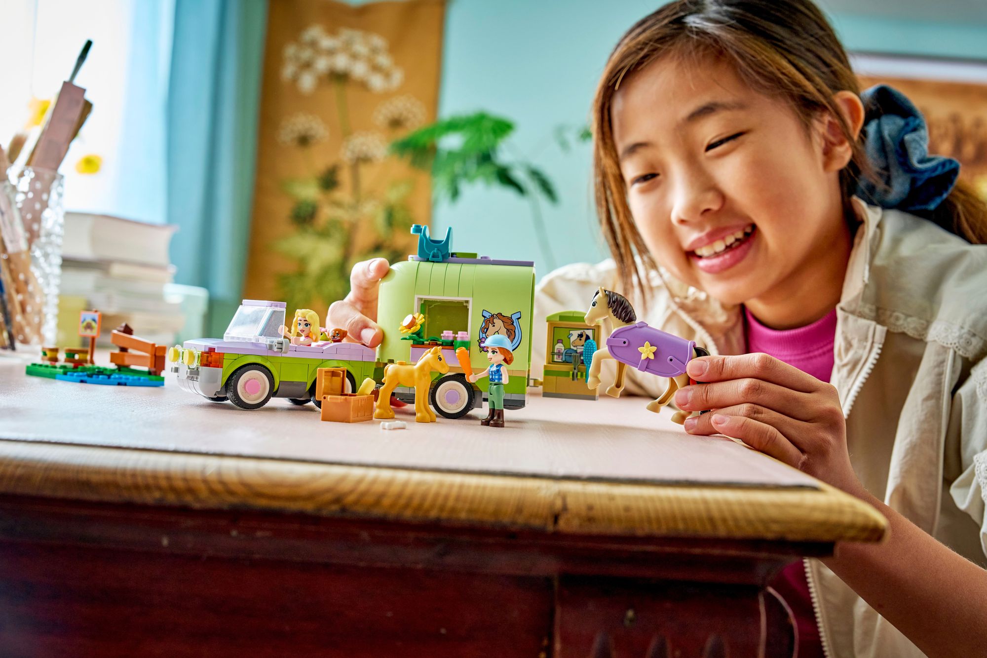 LEGO Friends Horse & Baby Foal Trailer 42695