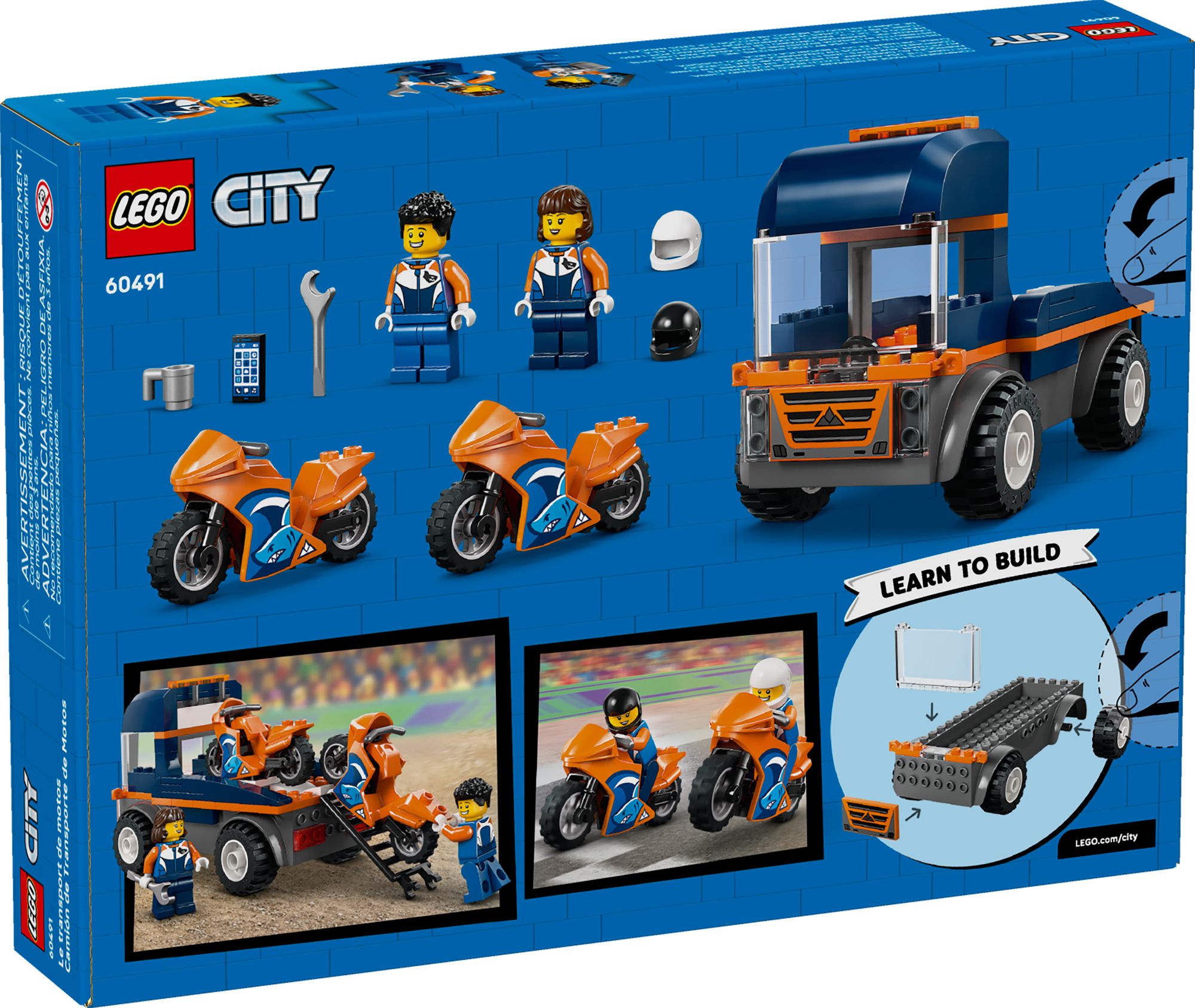 LEGO City Motorcycle Transporter 60491
