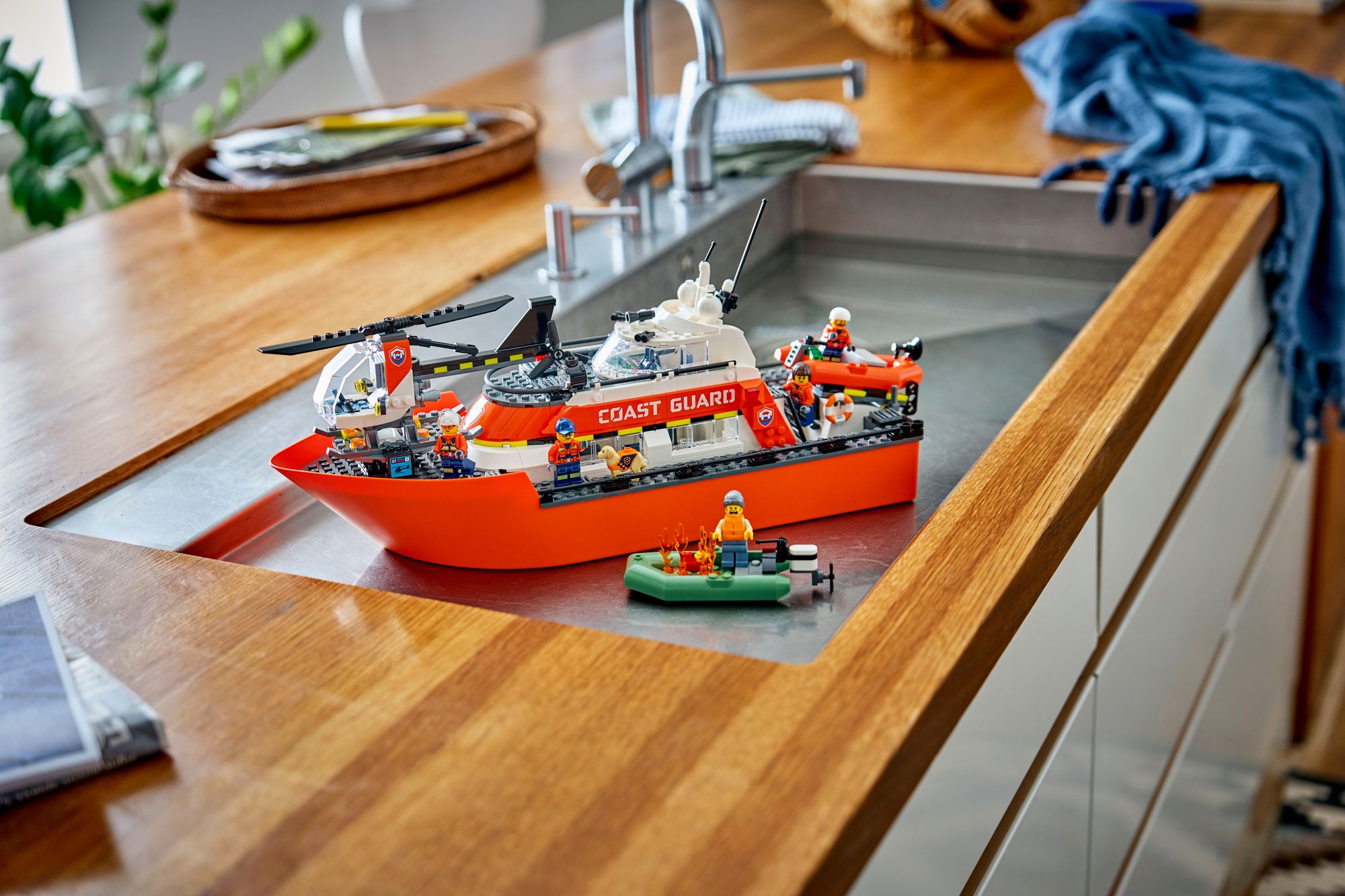 LEGO City Coast Guard Rescue Boat & Helicopter 60504