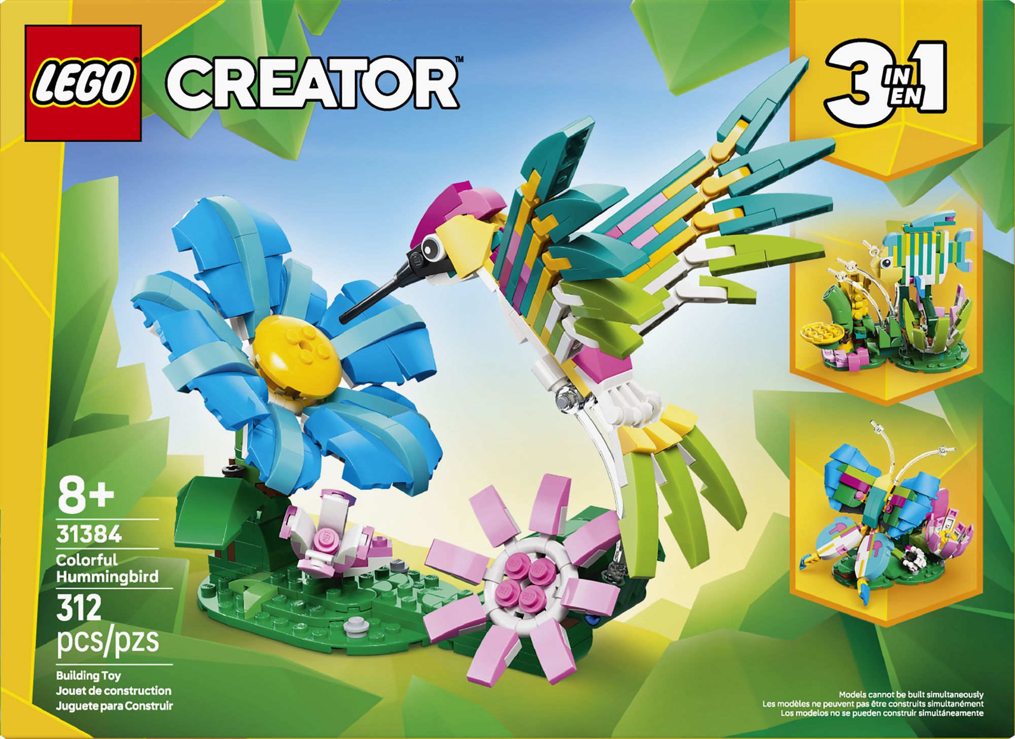 LEGO Creator Wild Animals: Colorful Hummingbird 31384