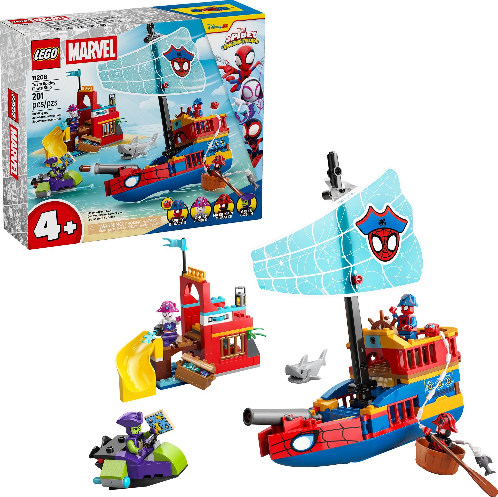 LEGO Spidey Team Spidey Pirate Ship 11208