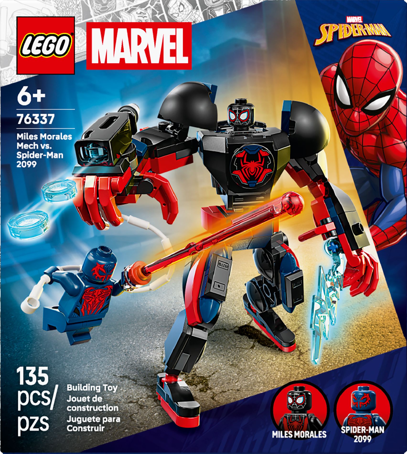 LEGO Super Heroes Marvel Miles Morales Mech vs. Spider-Man 2099 76337