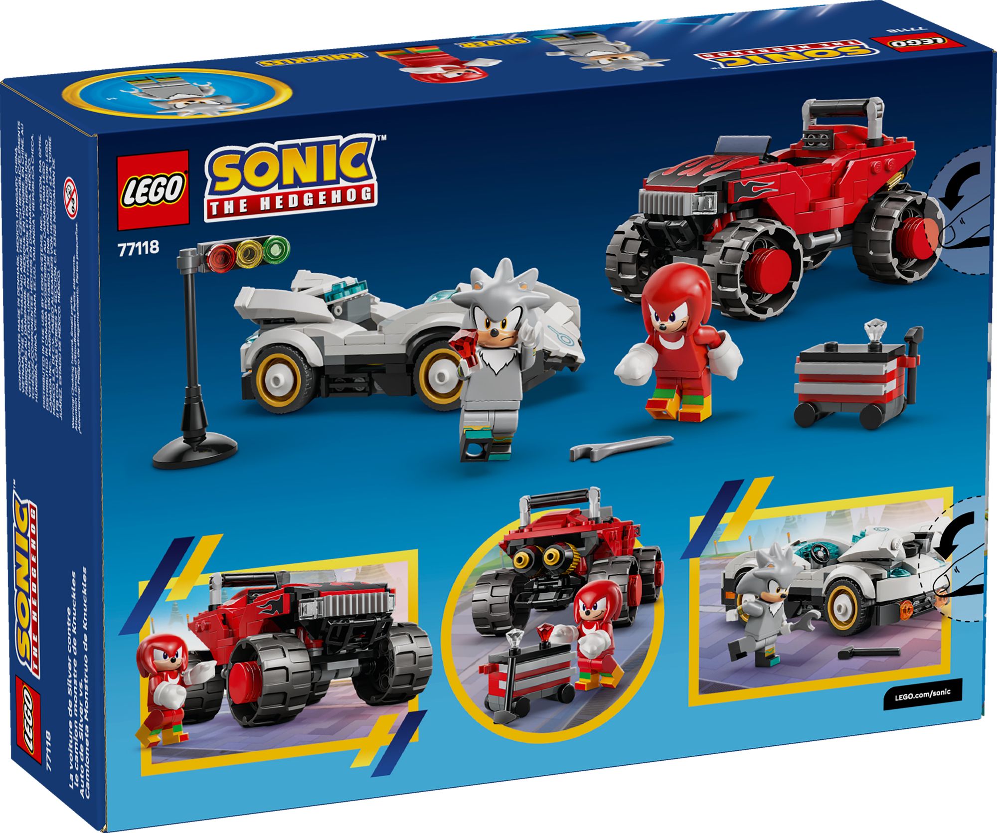 LEGO Sonic Silver's Car vs. Knuckles' Monster Truck 77118