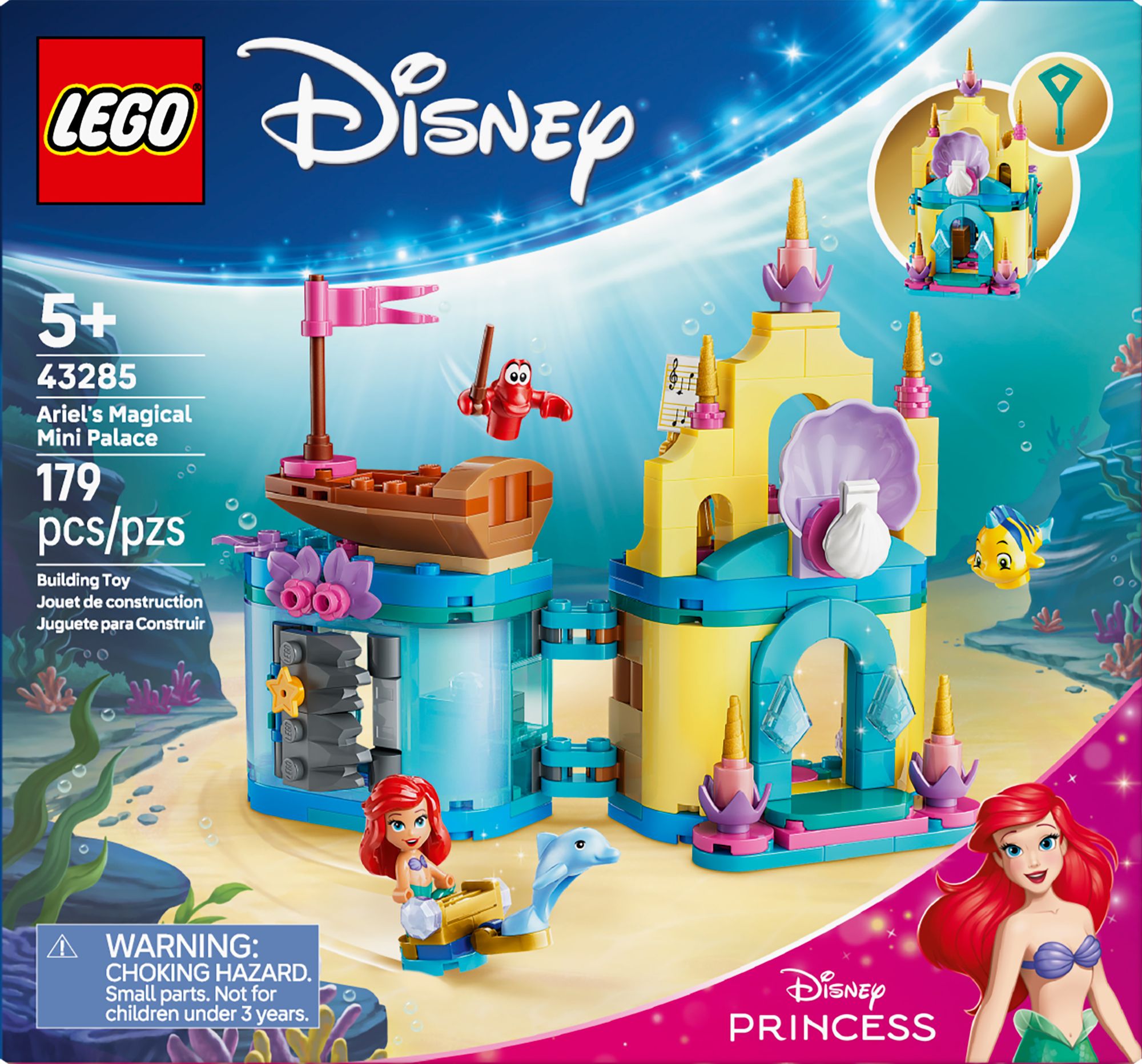 LEGO Disney Ariel's Magical Mini Palace 43285