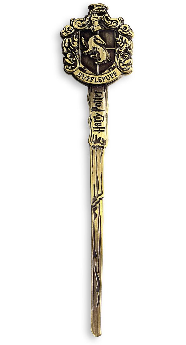 Harry Potter Hufflepuff Metal Wand Bookmark