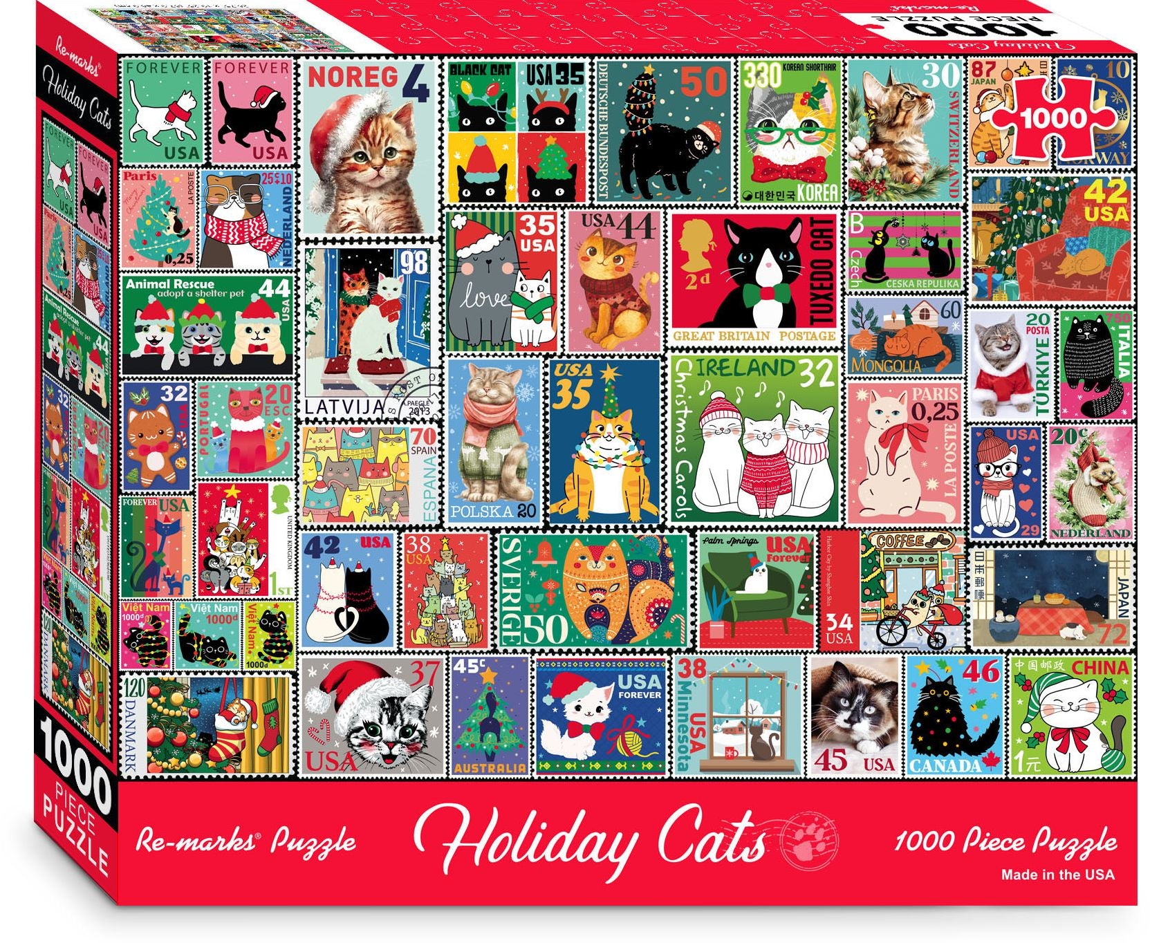 Holiday Cats 1000-Piece Jigsaw Puzzle