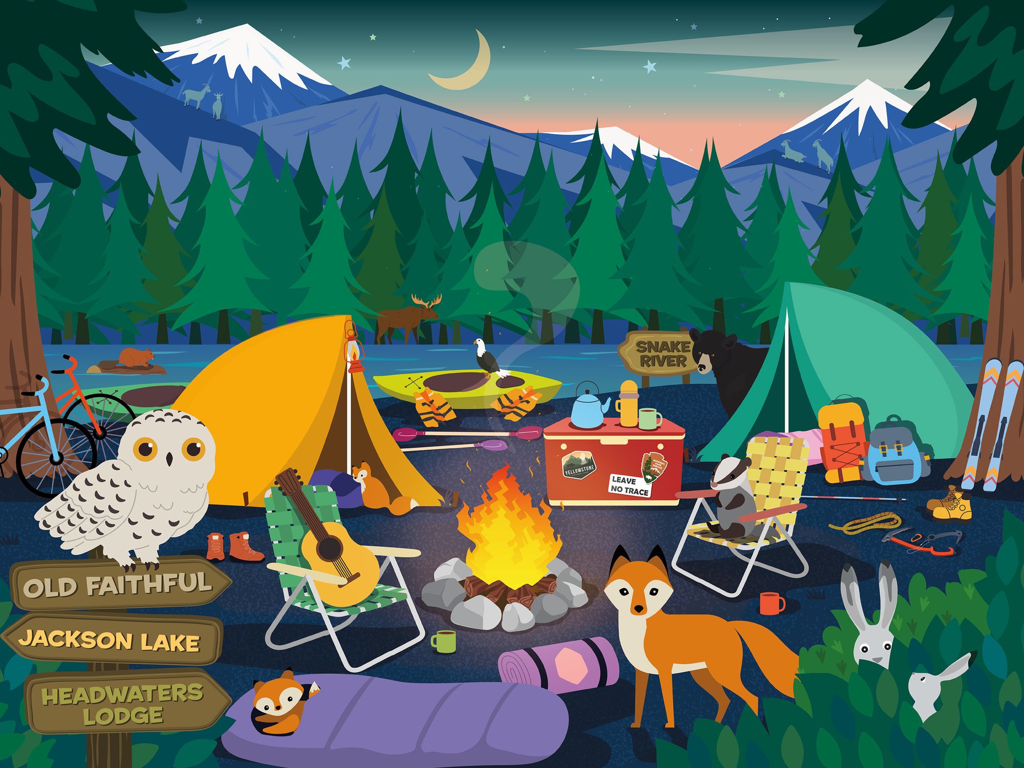 Yellowstone 500-Piece Jigsaw Puzzle