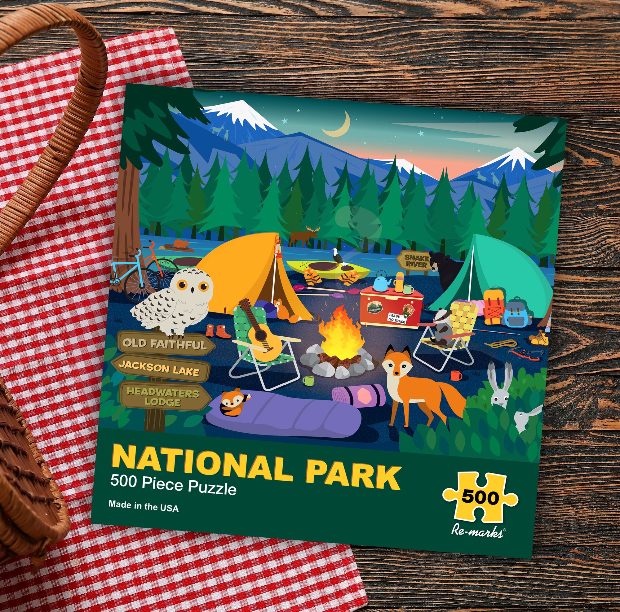 Yellowstone 500-Piece Jigsaw Puzzle