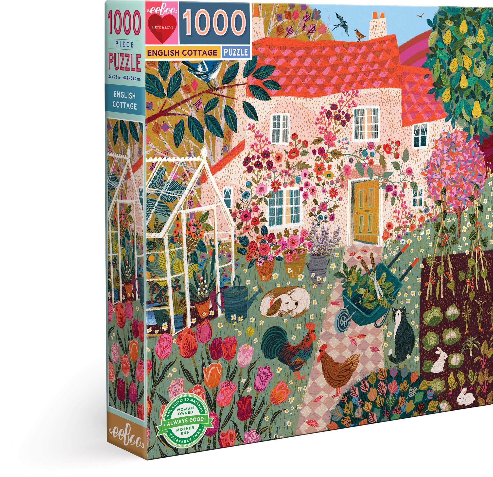 English Cottage 1,000 Piece Square Puzzle