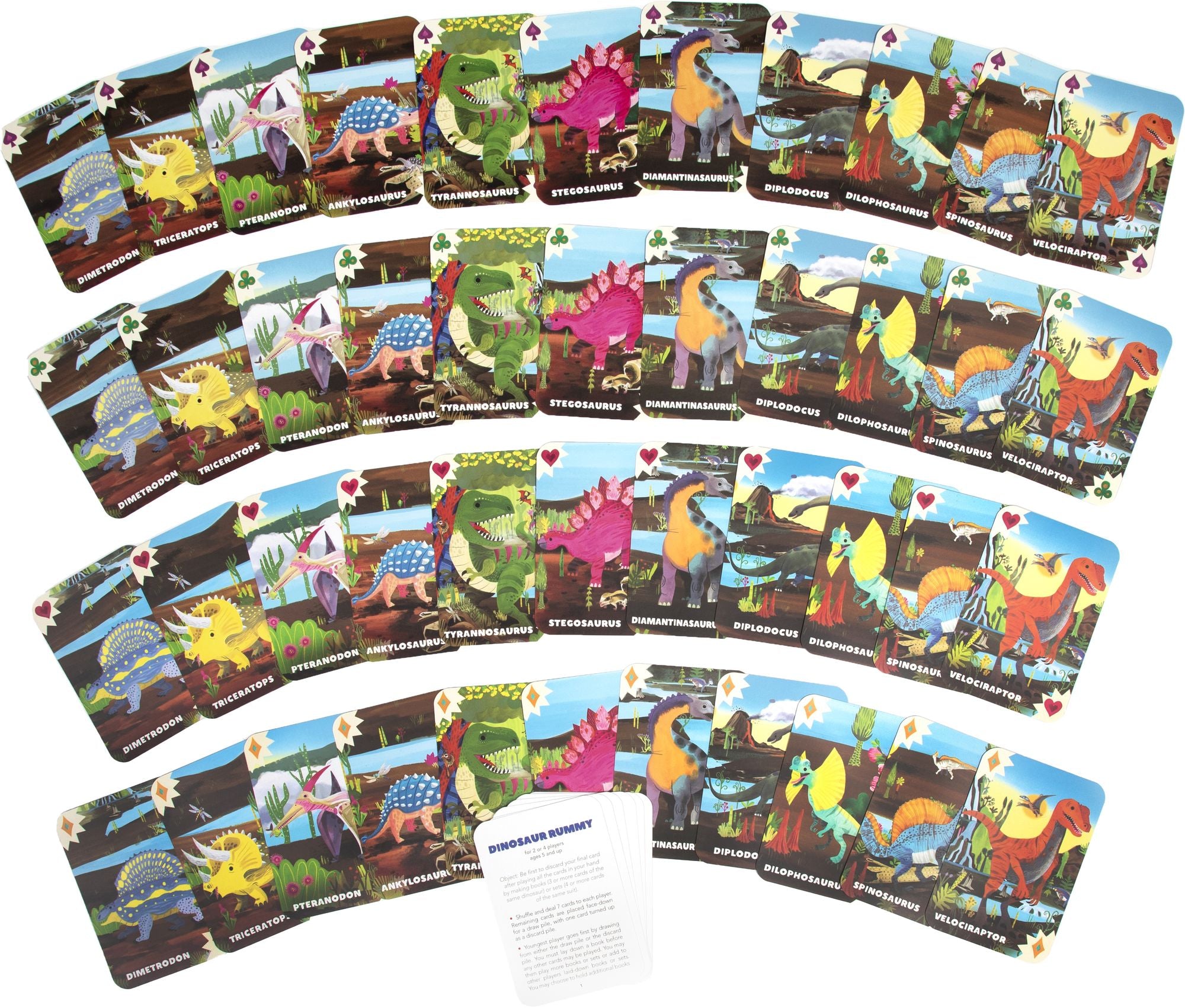 Dinosuar Rummy Playing Cards
