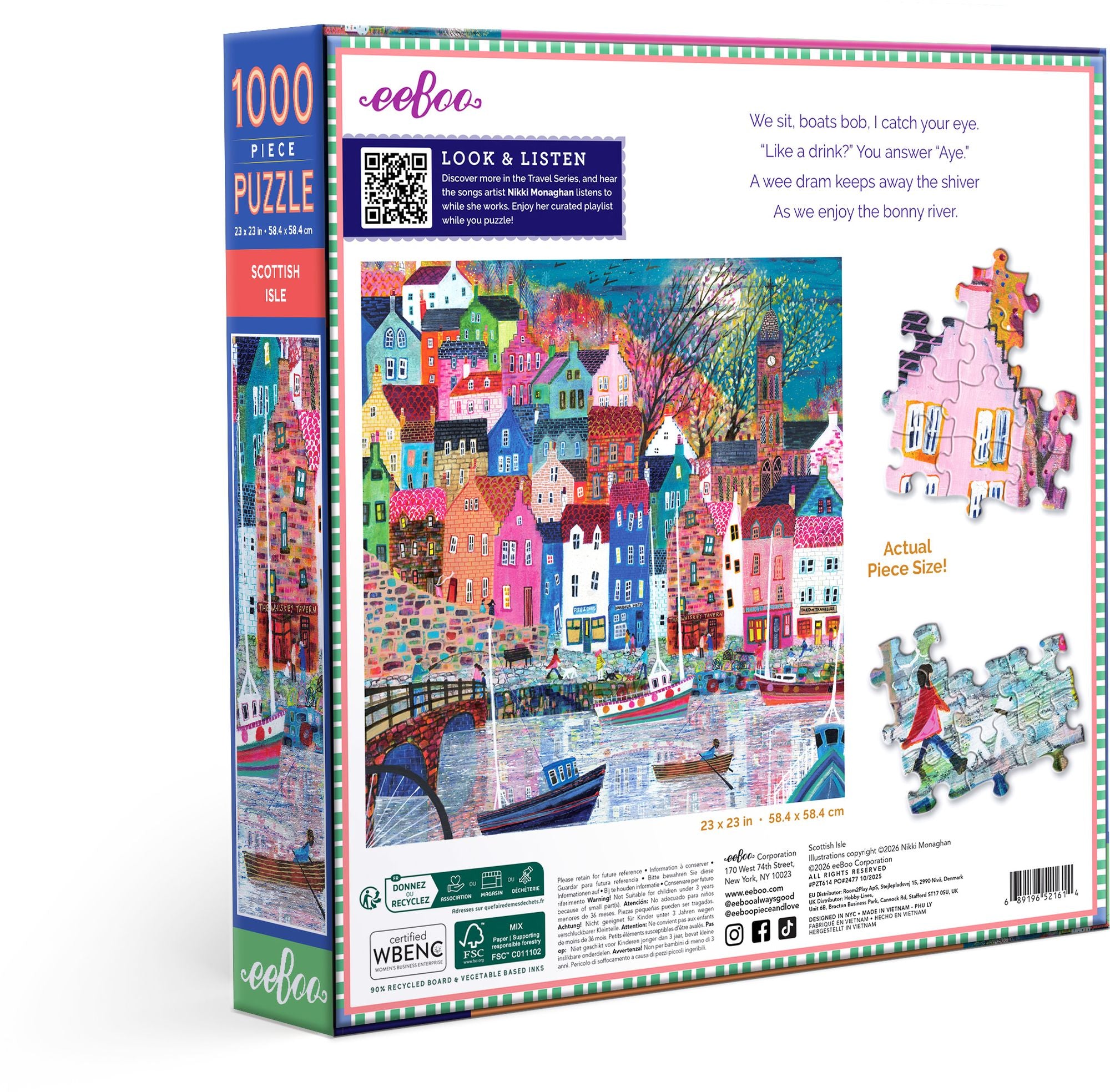 Scottish Isle 1000 Piece Square Puzzle