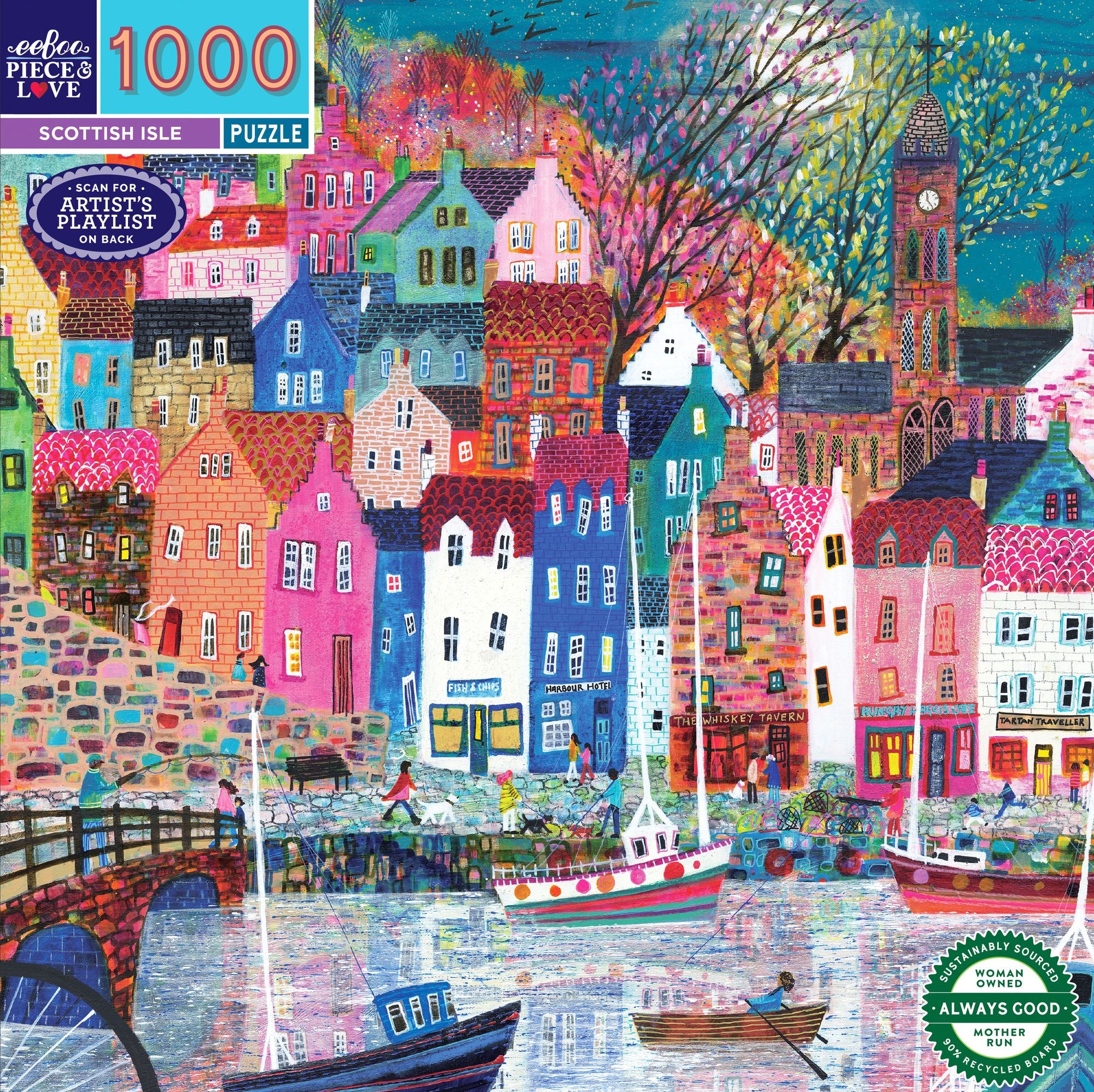 Scottish Isle 1000 Piece Square Puzzle