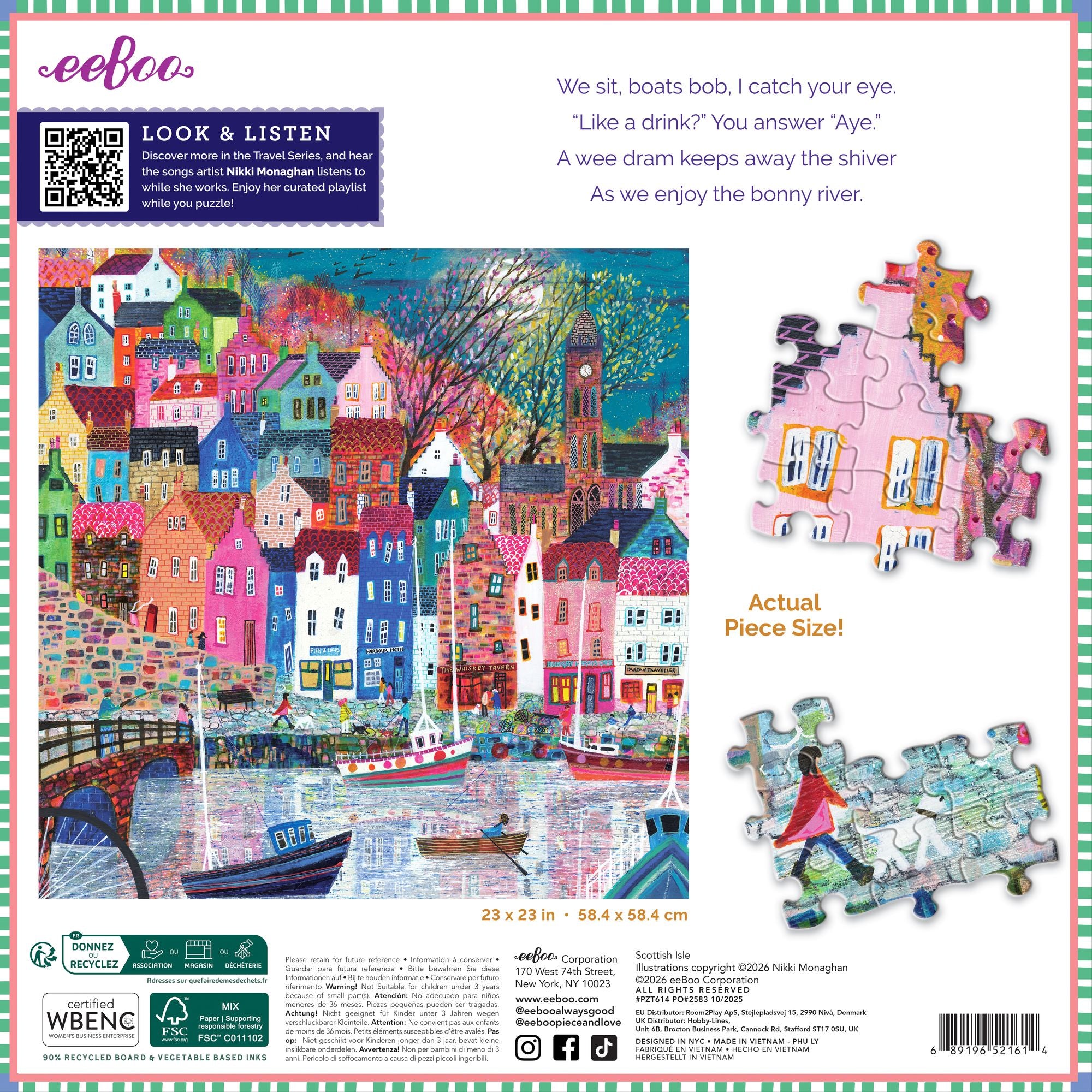 Scottish Isle 1000 Piece Square Puzzle