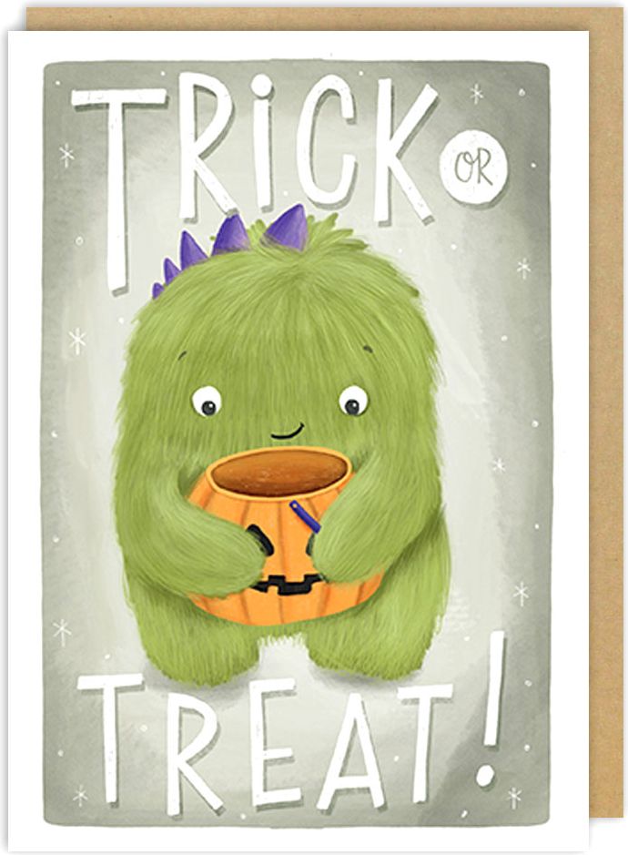 Halloween Greeting Card Trick or Treat