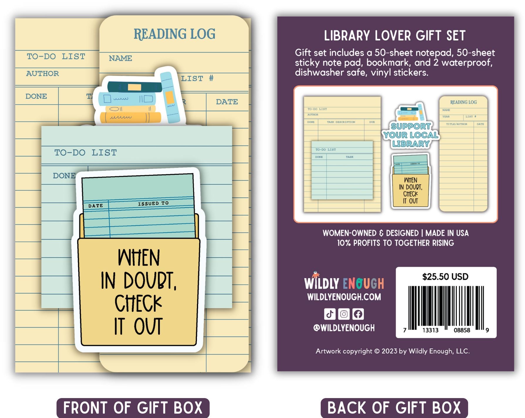 Library Lover Stationery & Sticker Gift Set