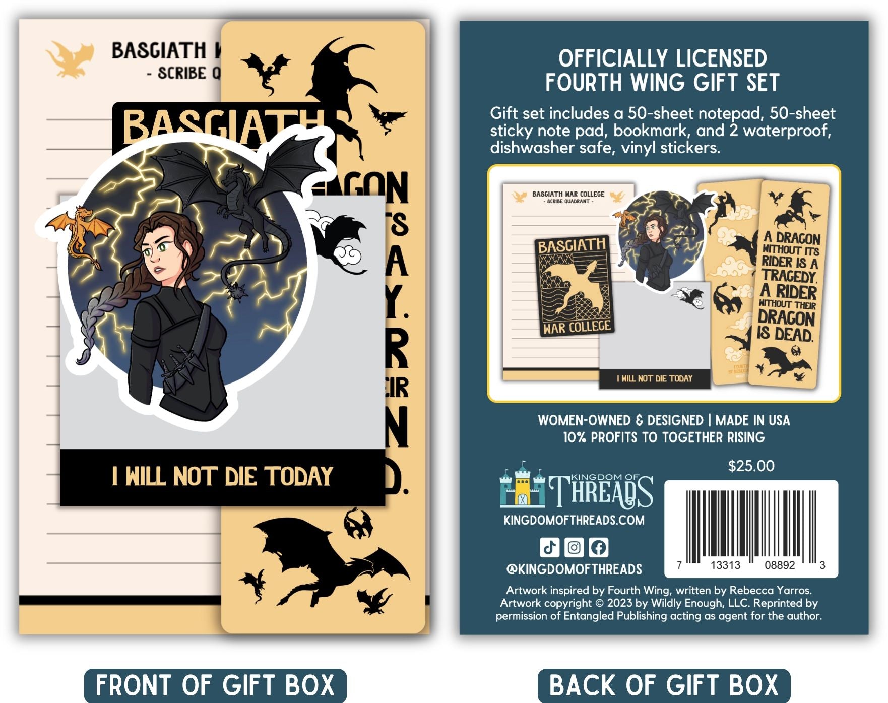 Fourth Wing Stationery Gift Set