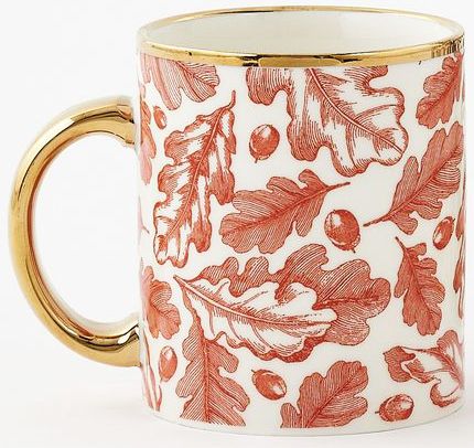 Oak Leaf Mug -Burnt Orange