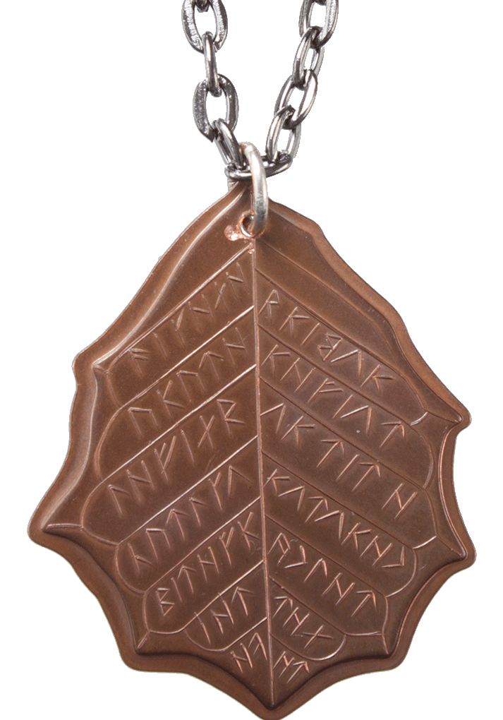 Elvish Copper Leaf of Fall Necklace