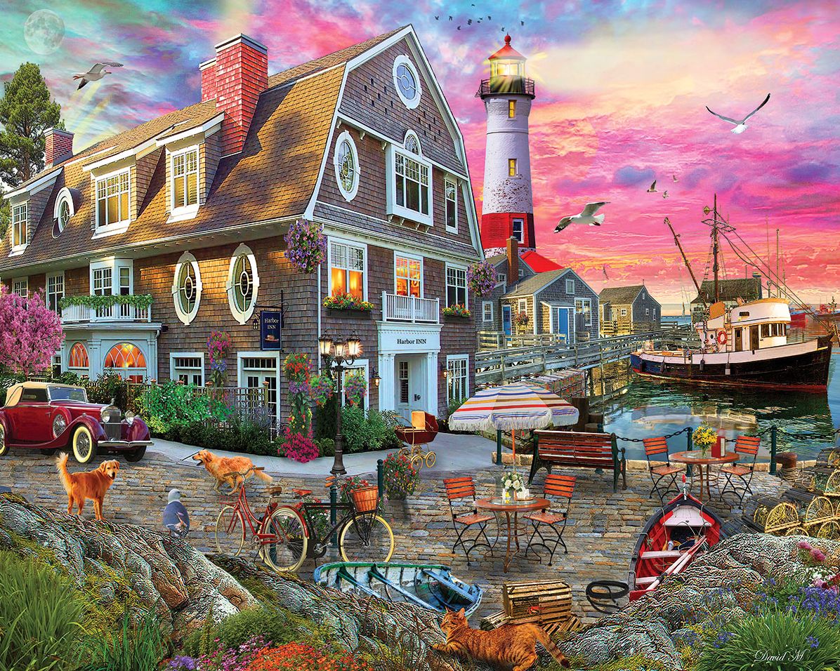 White Mountain Puzzles Harbor Inn - 1000 Piece Puzzle