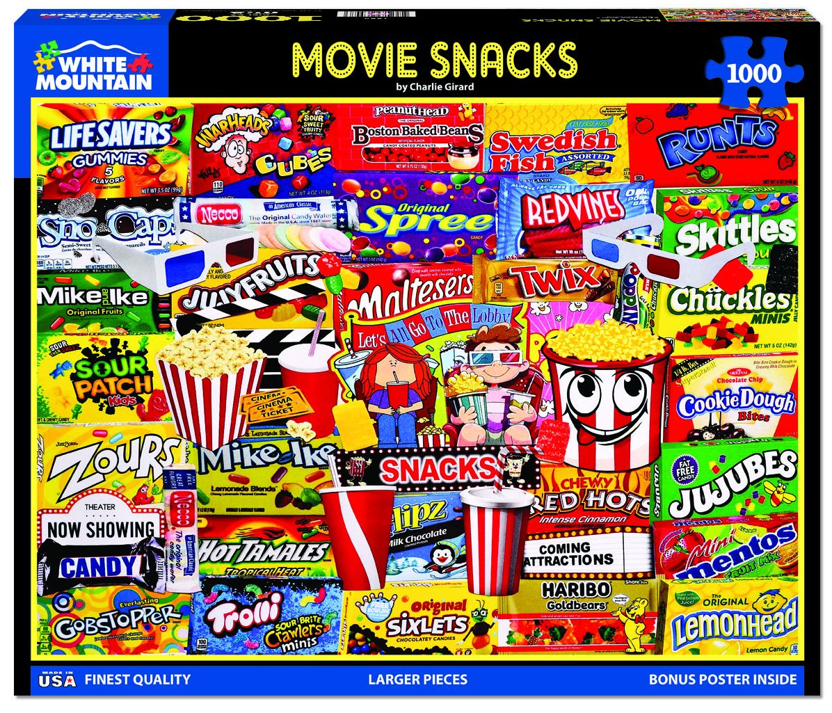 Movie Snacks - 1000 Piece Jigsaw Puzzle