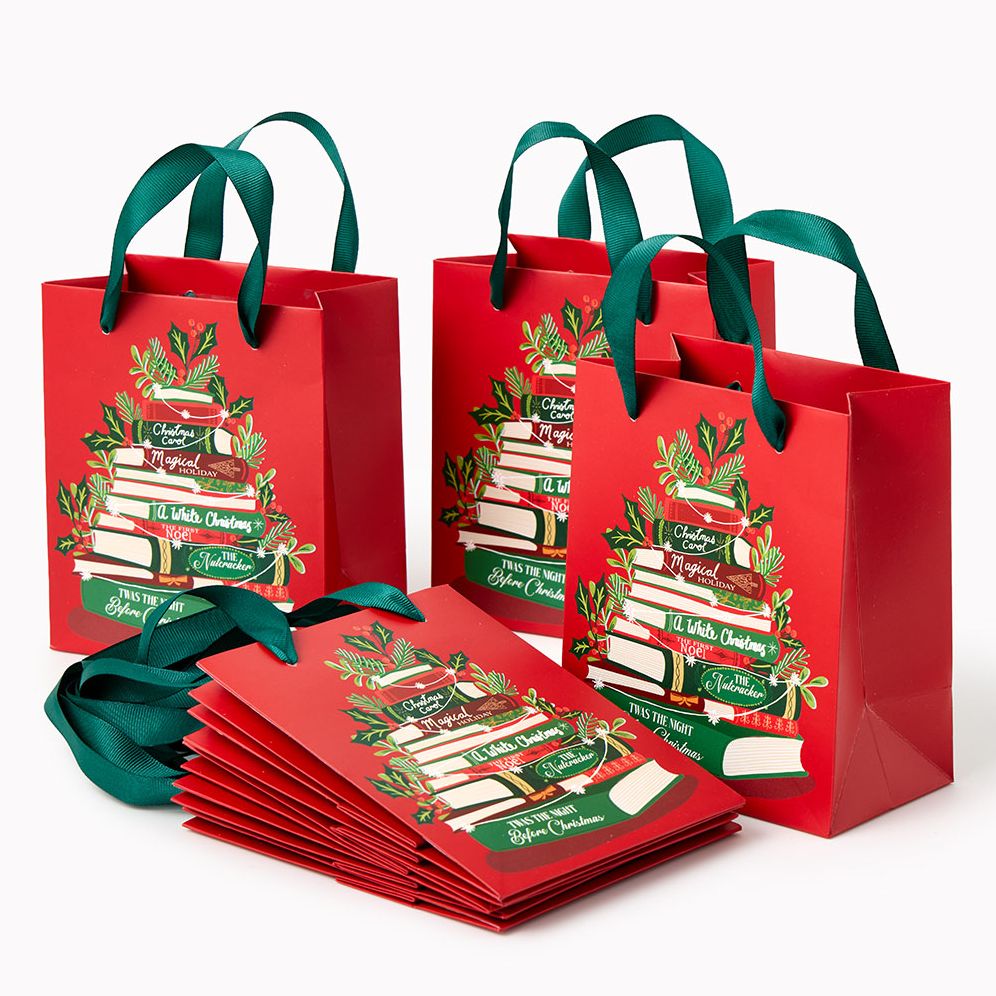 A Bookish Christmas Treat Bags Set of 8